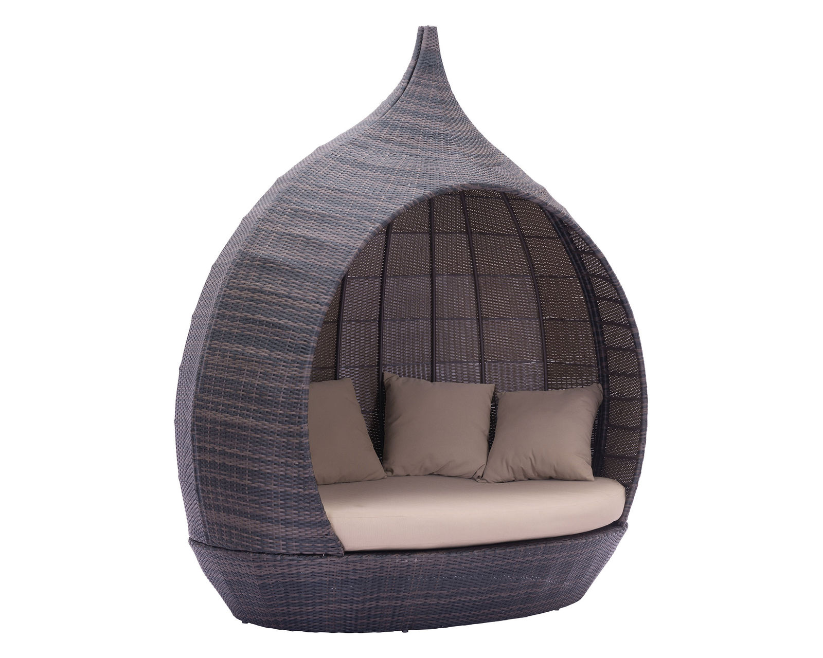 Martinique Beach Daybed Brn & Beige