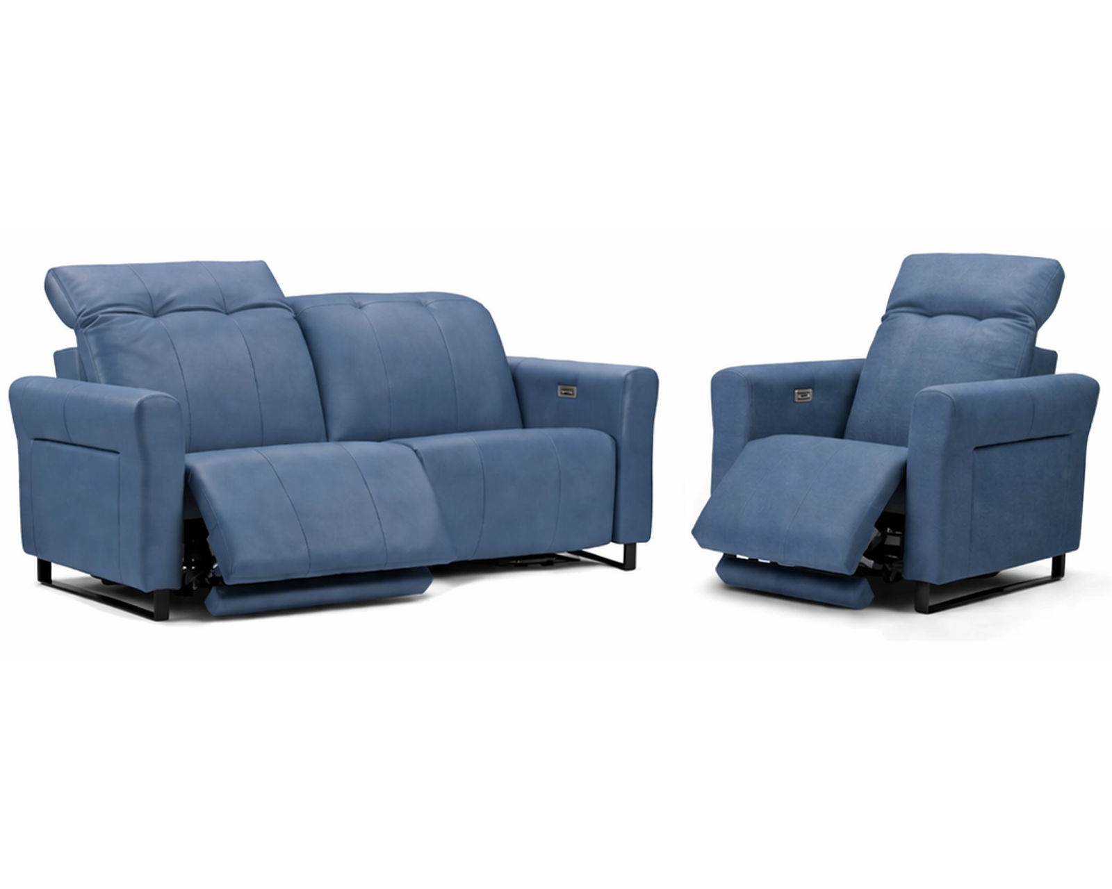 Shelia Dual Power Reclining Sofa — Available in Standard & Wide Cushions, 140+ Leather Options, and 80", 85", or 112" Widths - Premium Comfort Without Compromise