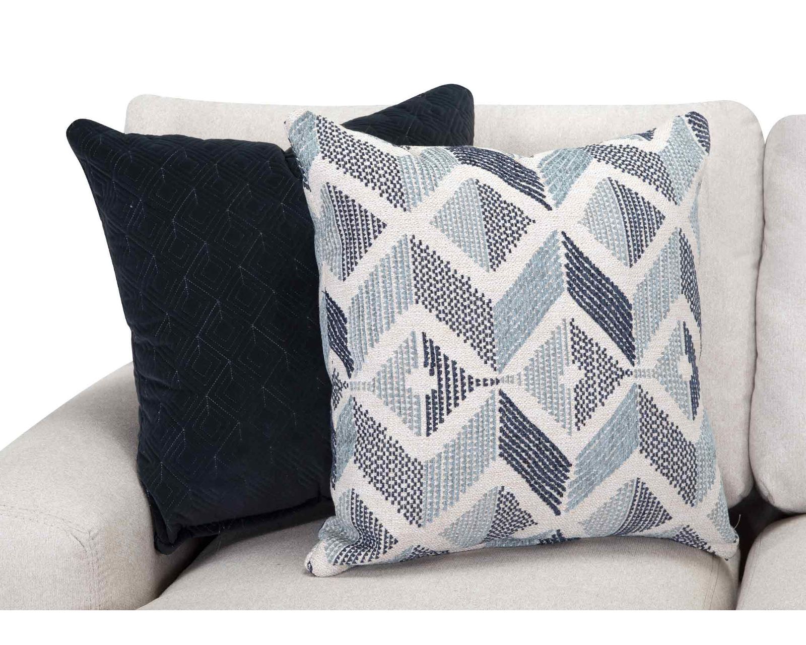 Laken 99" Reversible Chaise Sofa (One Sofa. Two Chaise Positions) - Includes All Decorative Accent Pillows