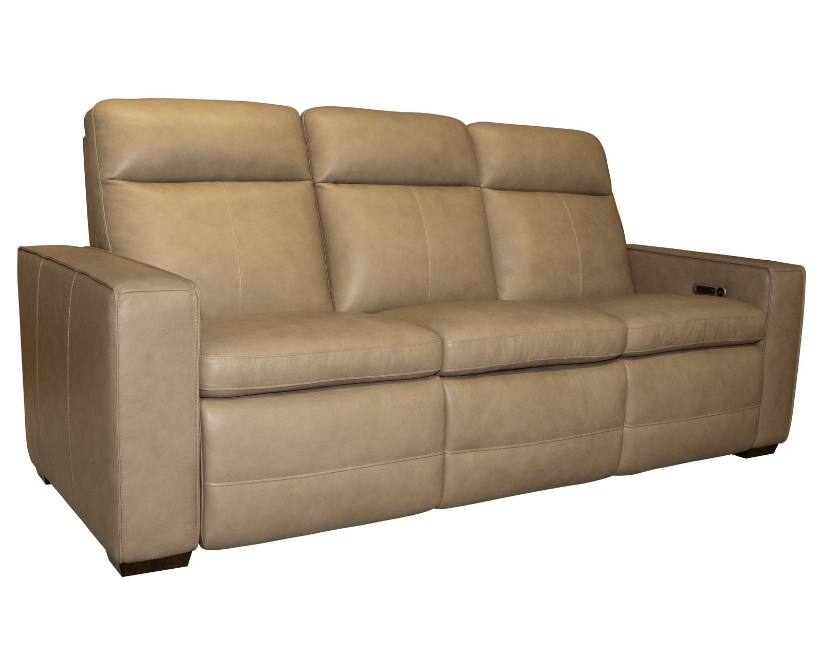 Dutch 1519 Triple Power Reclining Sofa (91") +2 colors - in stock - Dutch Triple Power Reclining Console Sofa