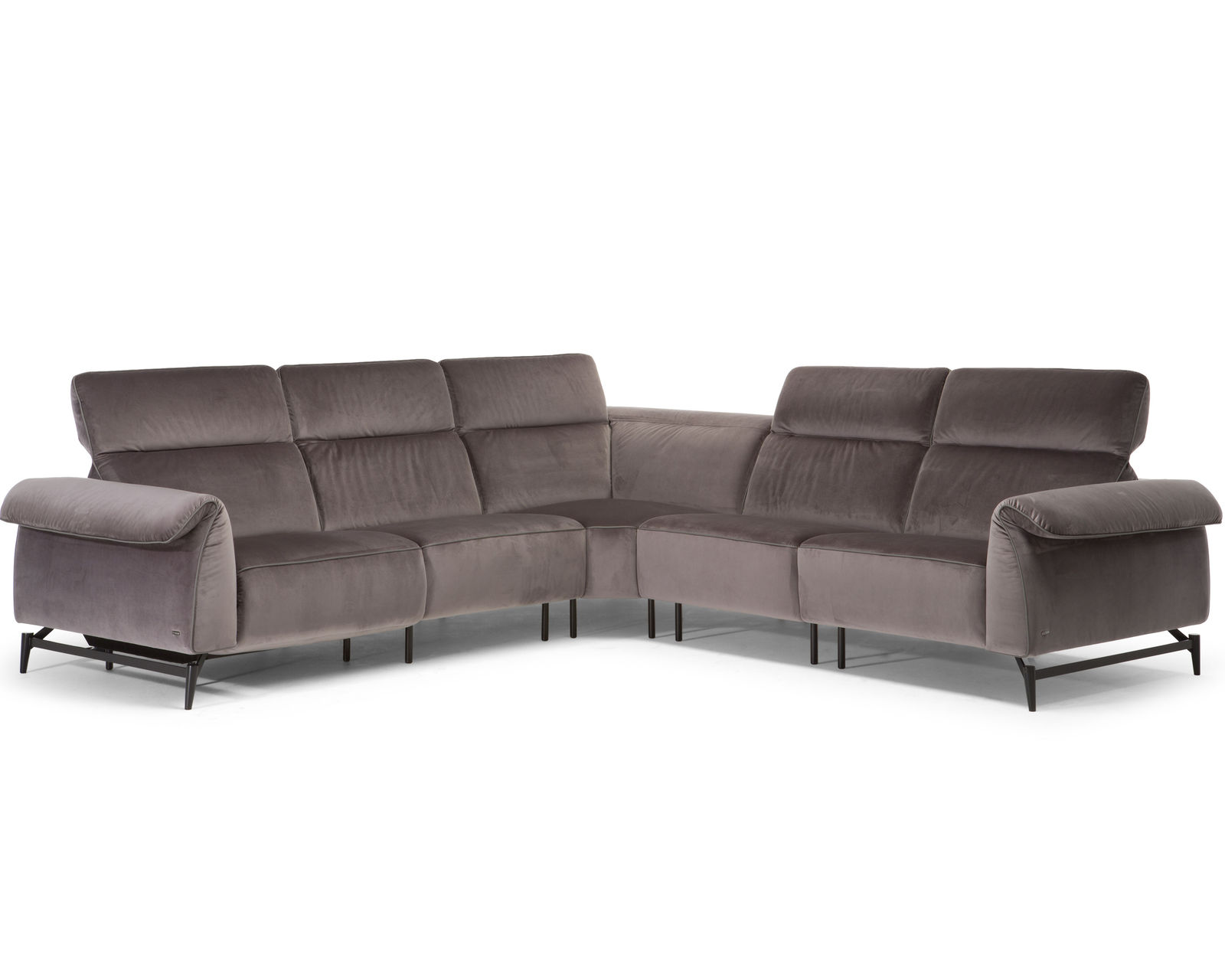 Leggiadro C143 Power Reclining Sectional (+40 fabrics) - Layout C: Five Piece Reclining Sectional - 118" x 118"