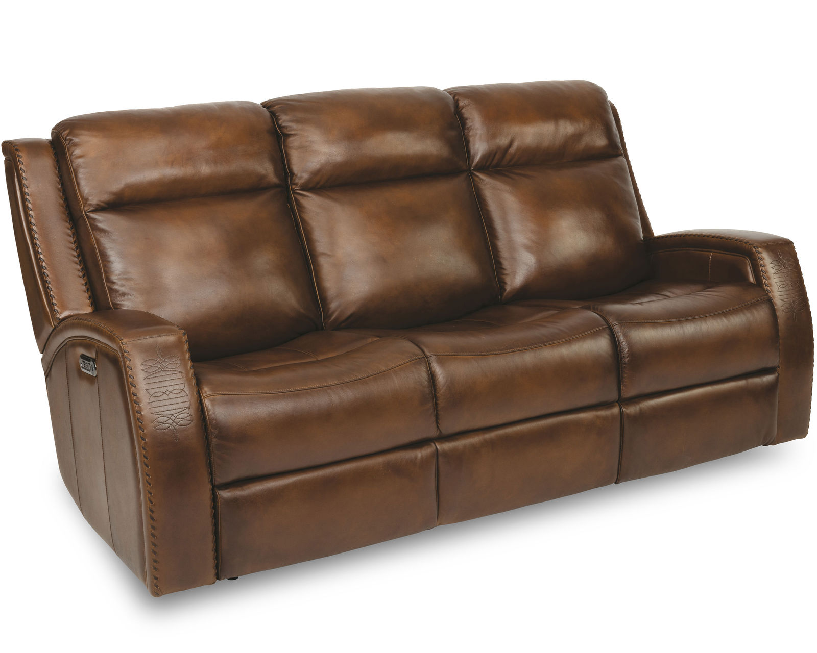 Mustang Power Reclining Loveseat with Console and Power Headrests (in stock)