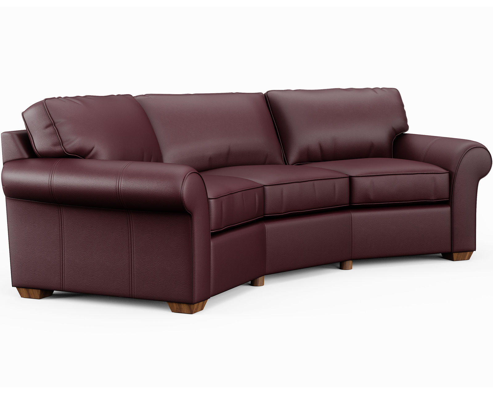 Vail Leather Stationary Sofa (Leather colors)