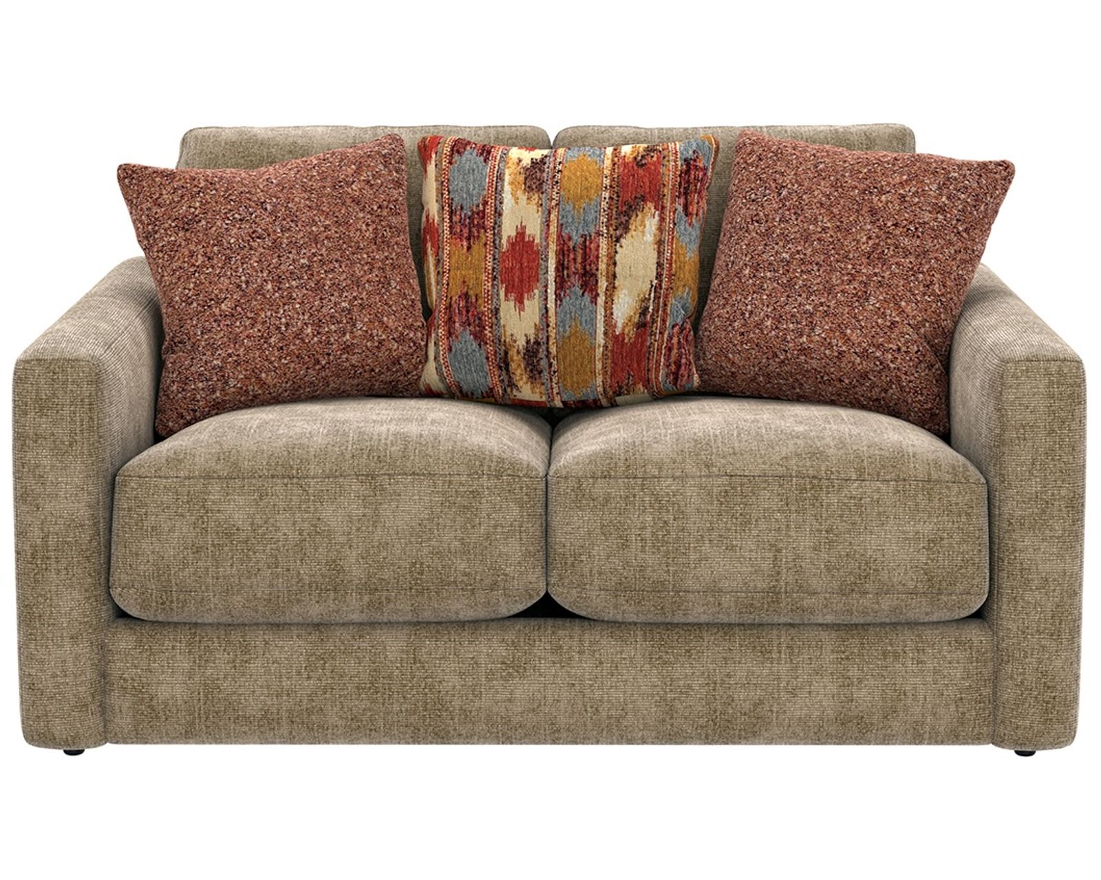 Avondale 96" Oversized Sofa (2 colors) includes pillows - Avondale 69" Loveseat Shown in Fabric Burlap