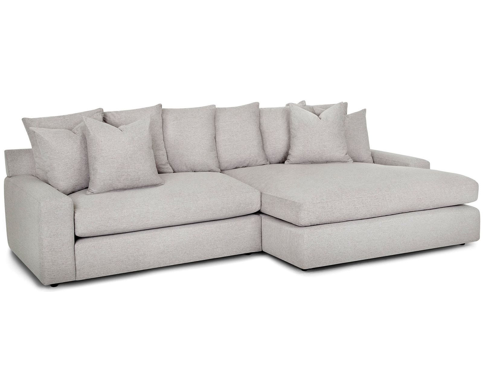 London Modular Sectional (Down Seating Performance Fabric) 3 colors - Shown in High Performance Fabric Color Smoke
