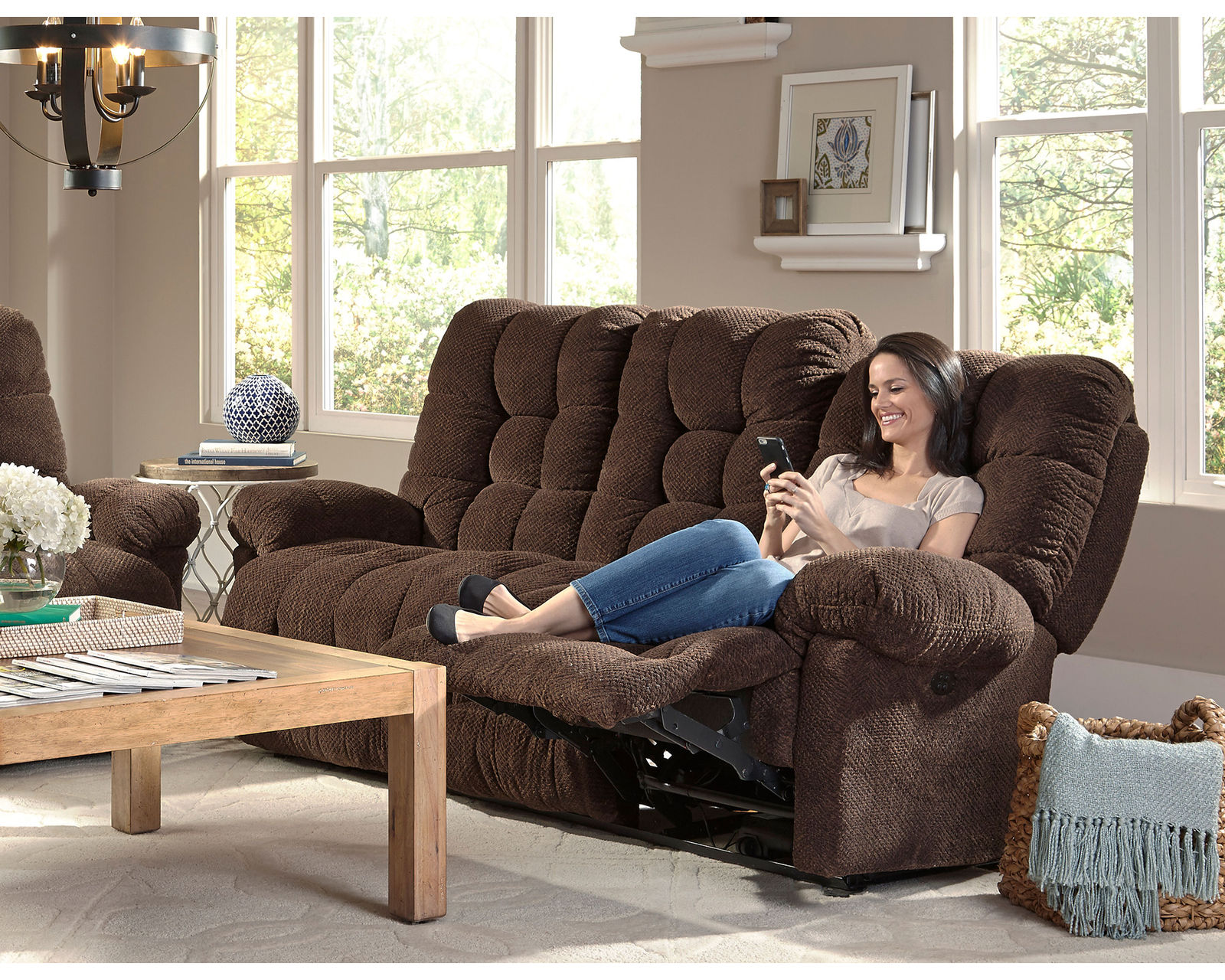 Everlasting Double Reclining Sofa (+100 fabrics) 88" - Everlasting Double Reclining Sofa