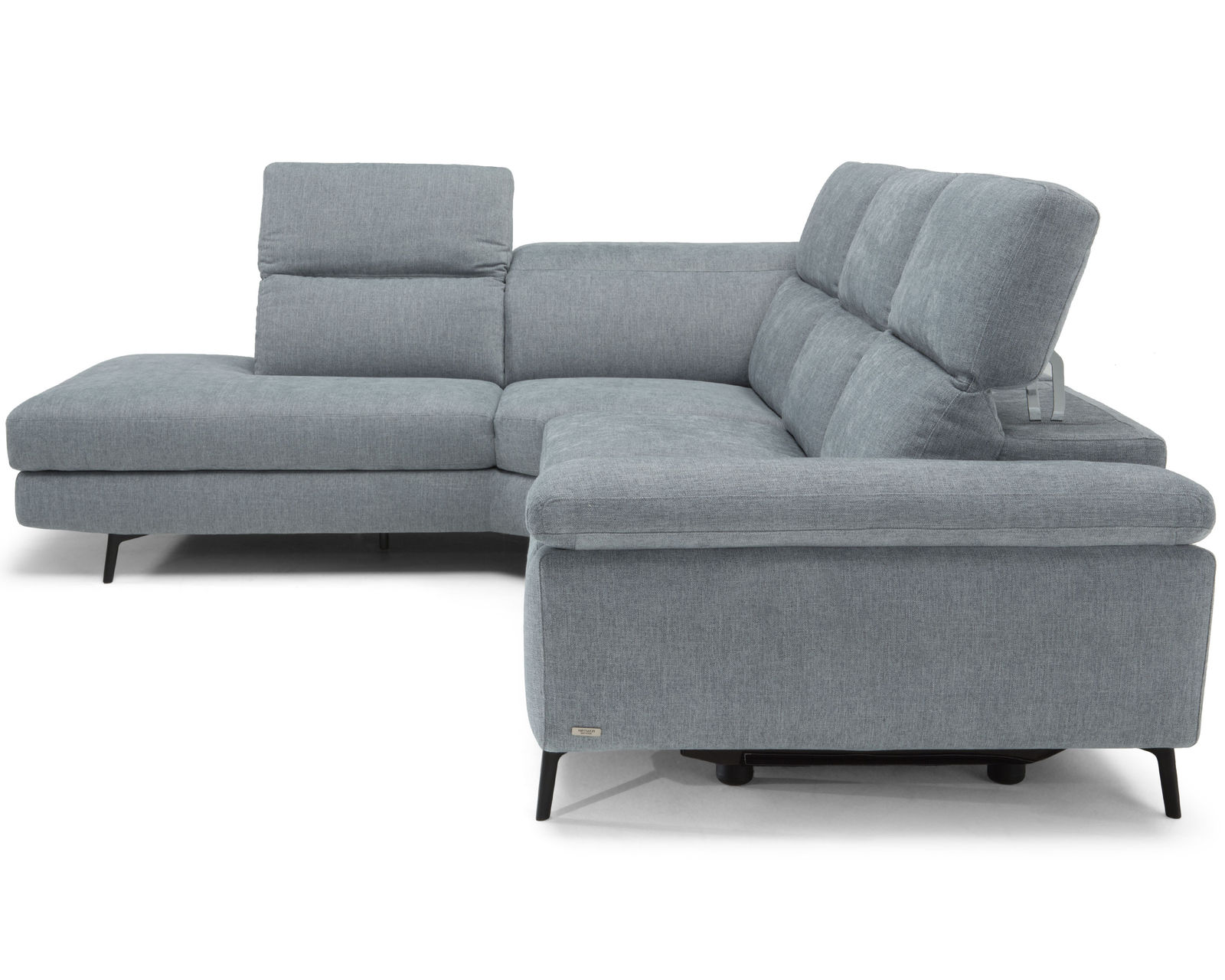 Coro C217 Stationary Sectional (+40 fabrics) - Layout B: Two Piece Sectional 87" x 113" -  Manually adjustable headrests
