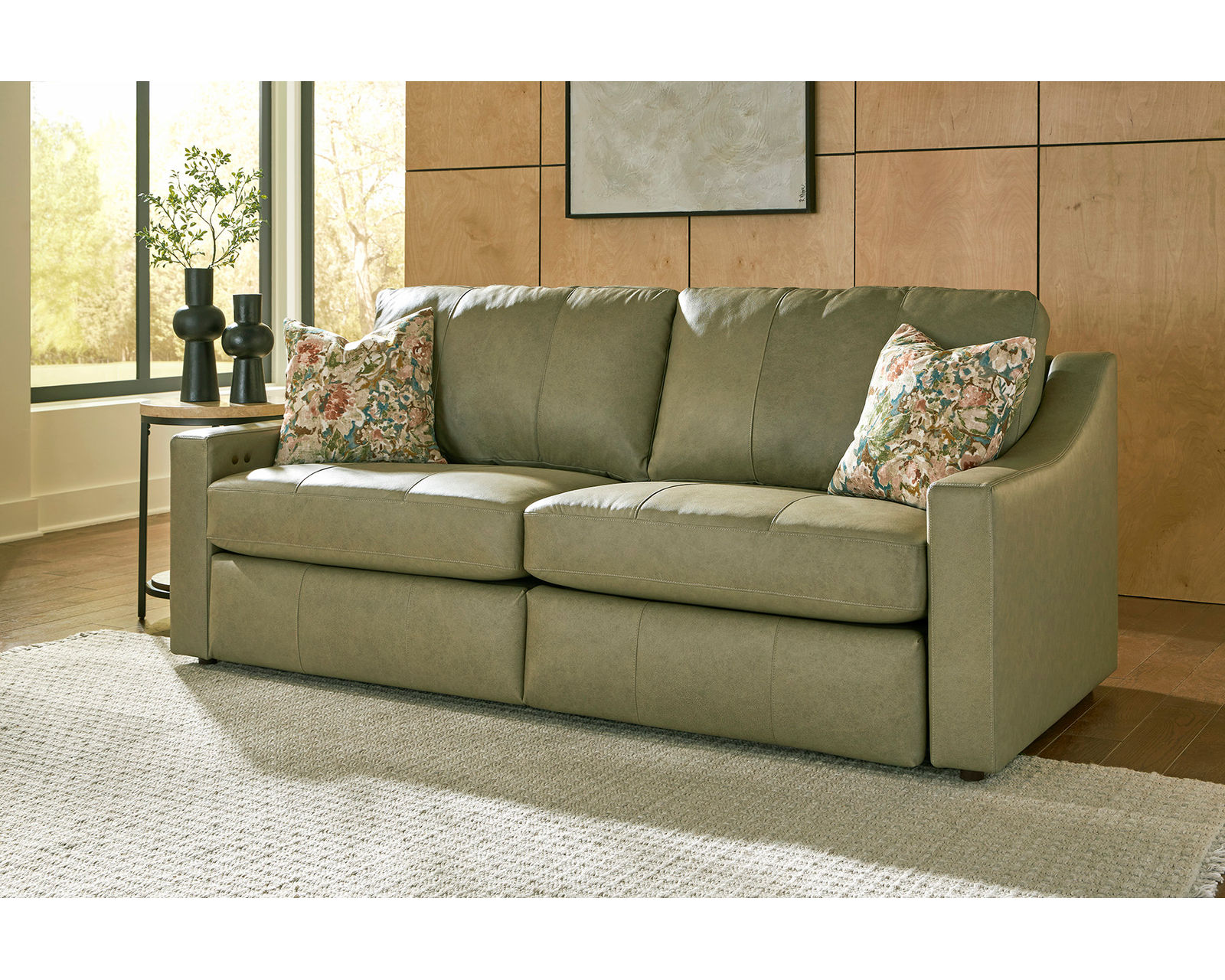 Cavrilly 85" Incliner Leather Sofa (+40 leathers) - Cavrilly 85" Leather Incliner Sofa