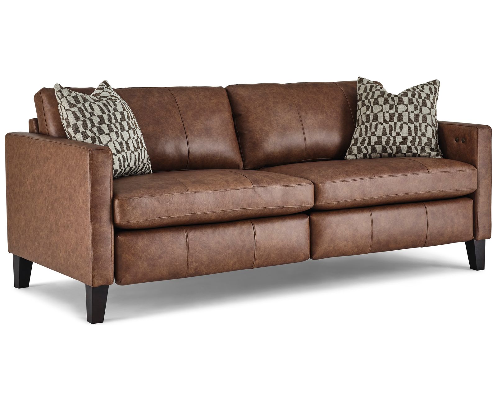 Traftly 82" Mid-Century Power Incliner Leather Sofa (+40 leathers) - Traftly Incliner Leather Sofa