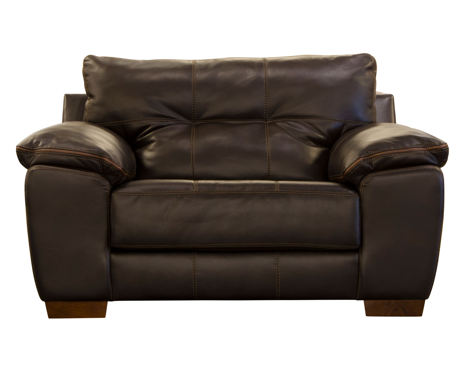 Hudson 97" Faux Leather Sofa (Includes Pillows) - 2 Colors