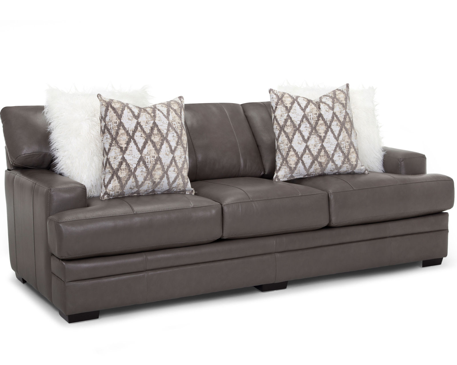 Lizette 973 Leather Sofa (101") Includes Pillows - Take an Extra 25% Off this Leather Sofa