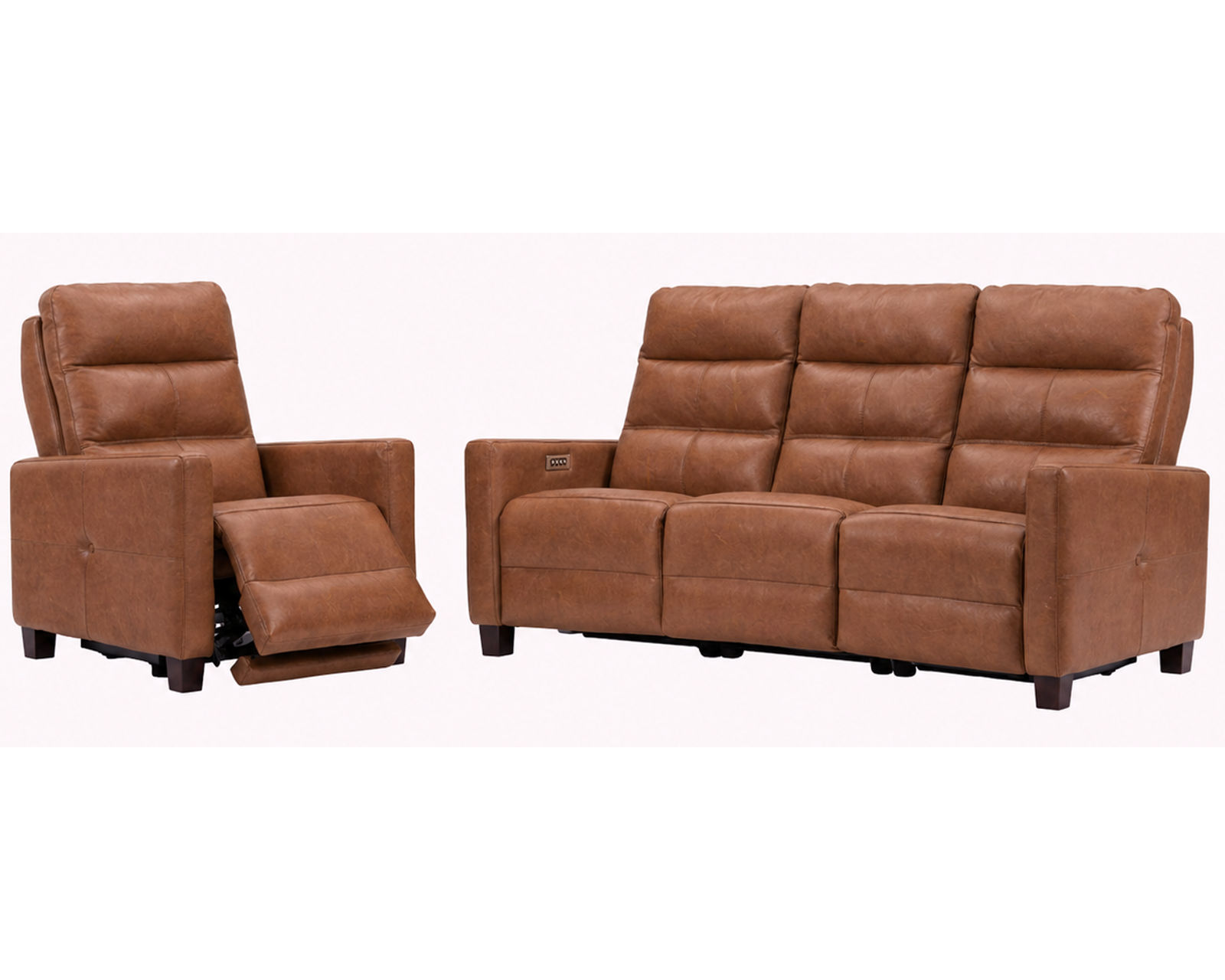 Elran Lane Dual Power Reclining Sofa — Available in Standard & Wide Cushions, 140+ Leather Options, and 75", 79", or 107" Widths - Designed for Comfort. Built for Life. Priced for You.