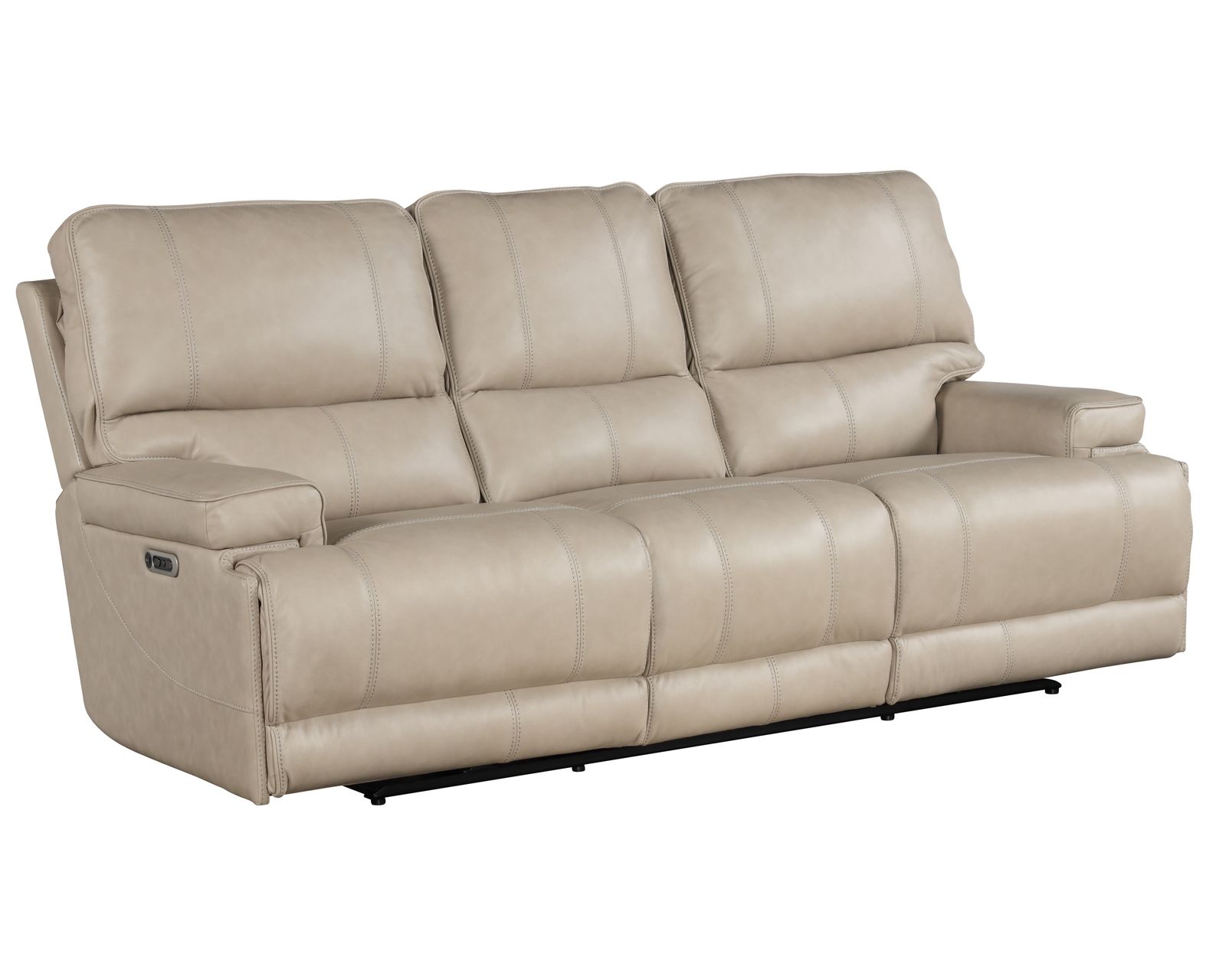 Whitman FreeMotion Cordless Power Headrest Power Recliner (Battery Operated) Linen (In stock - Fast shipping) - Whitman Cordless Power Headrest Power Reclining Sofa