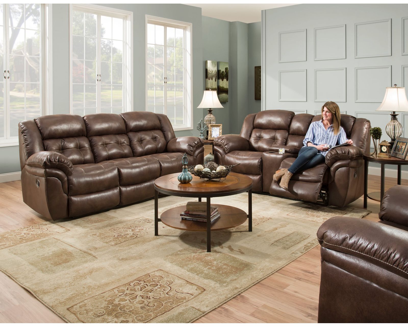 Haven 93" Reclining Sofa Espresso (In stock) - Haven 93" Reclining Sofa