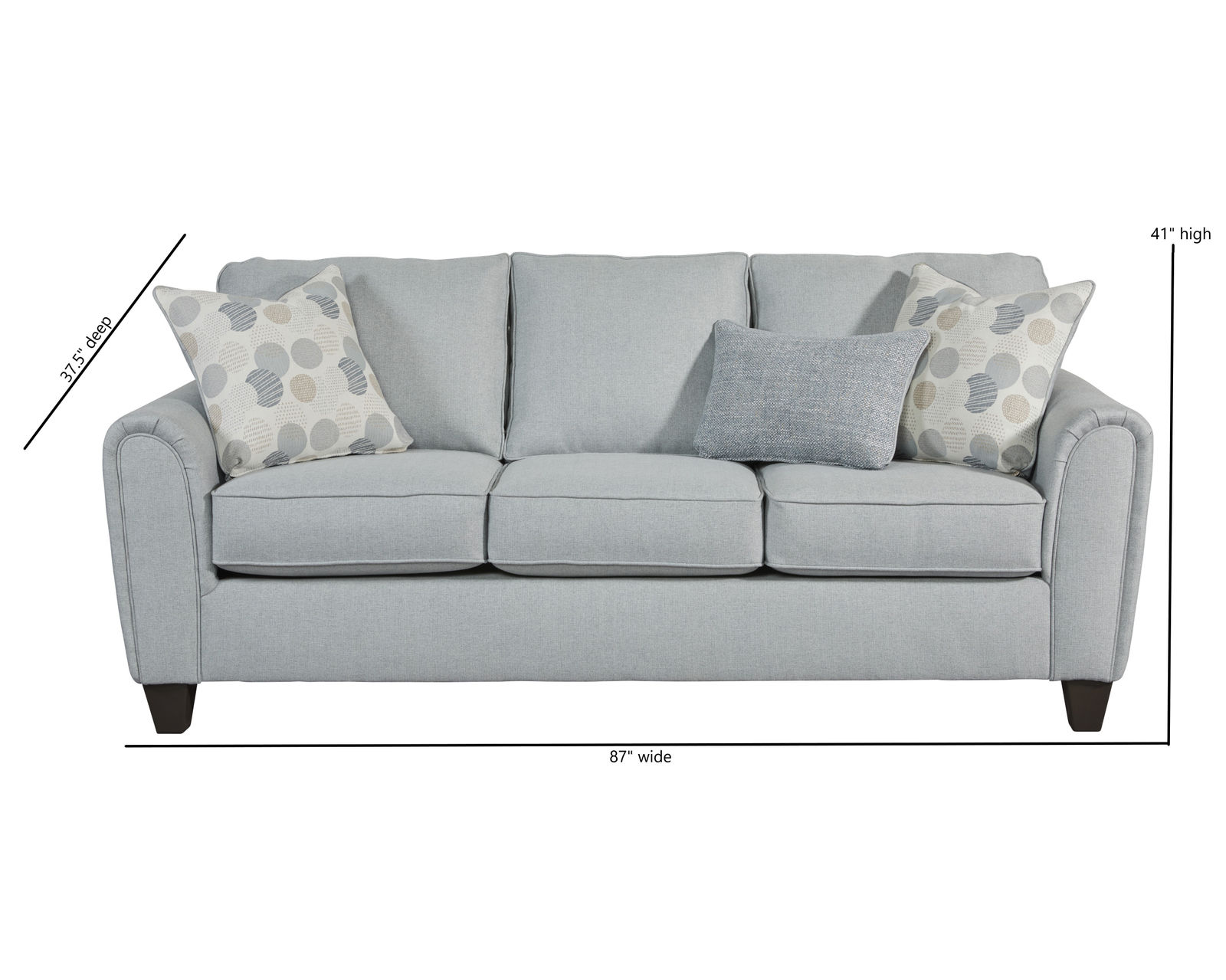 Jonah Foam 84" Sofa - 49-00-KP (includes pillows) - Jonah Foam 84" Sofa - 49-00-KP