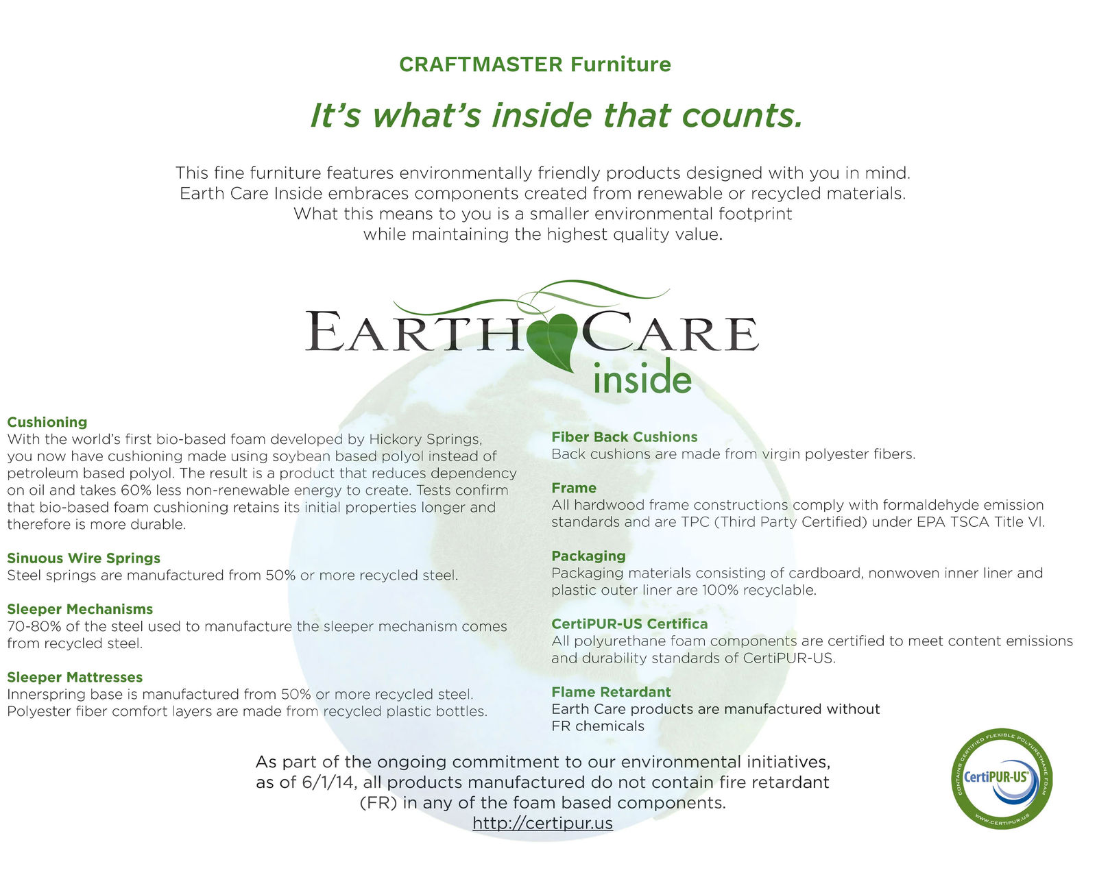 Hyattsville 7482 Sofa (89") (+100 performance fabrics) -  Sustainable living is part of our life!