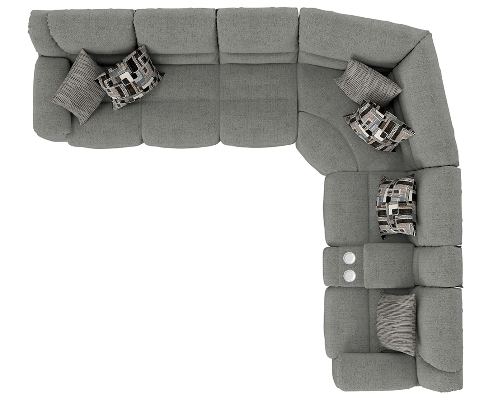 Quinn Three-Piece Reclining Sectional - Entertainment, Storage, Heat & Massage—Built Into One Incredible Sectional. - Relax Better. Live Better.