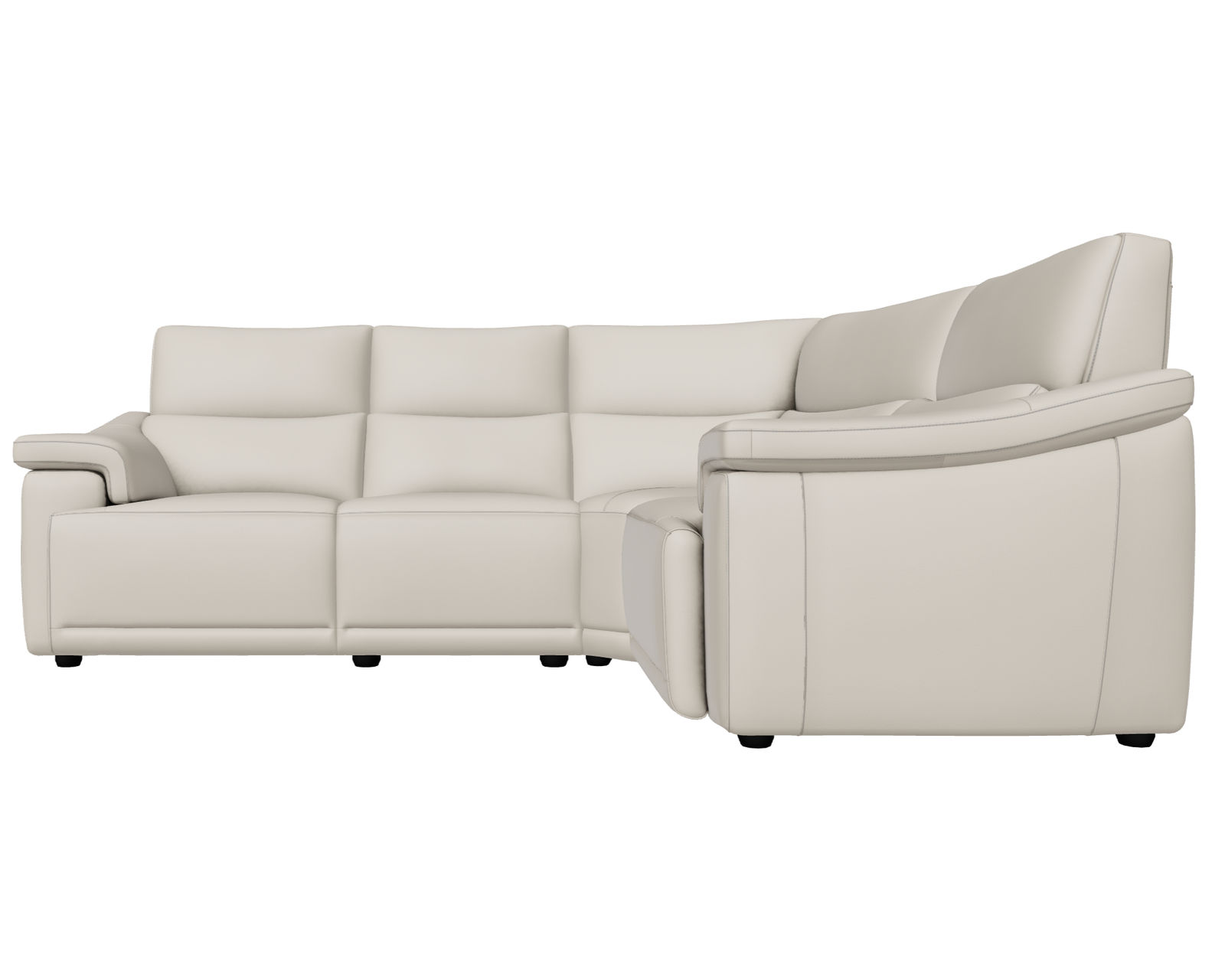 Brama C070 Sectional (+50 leathers) - Layout G: Four Piece Sectional 113" x 83"