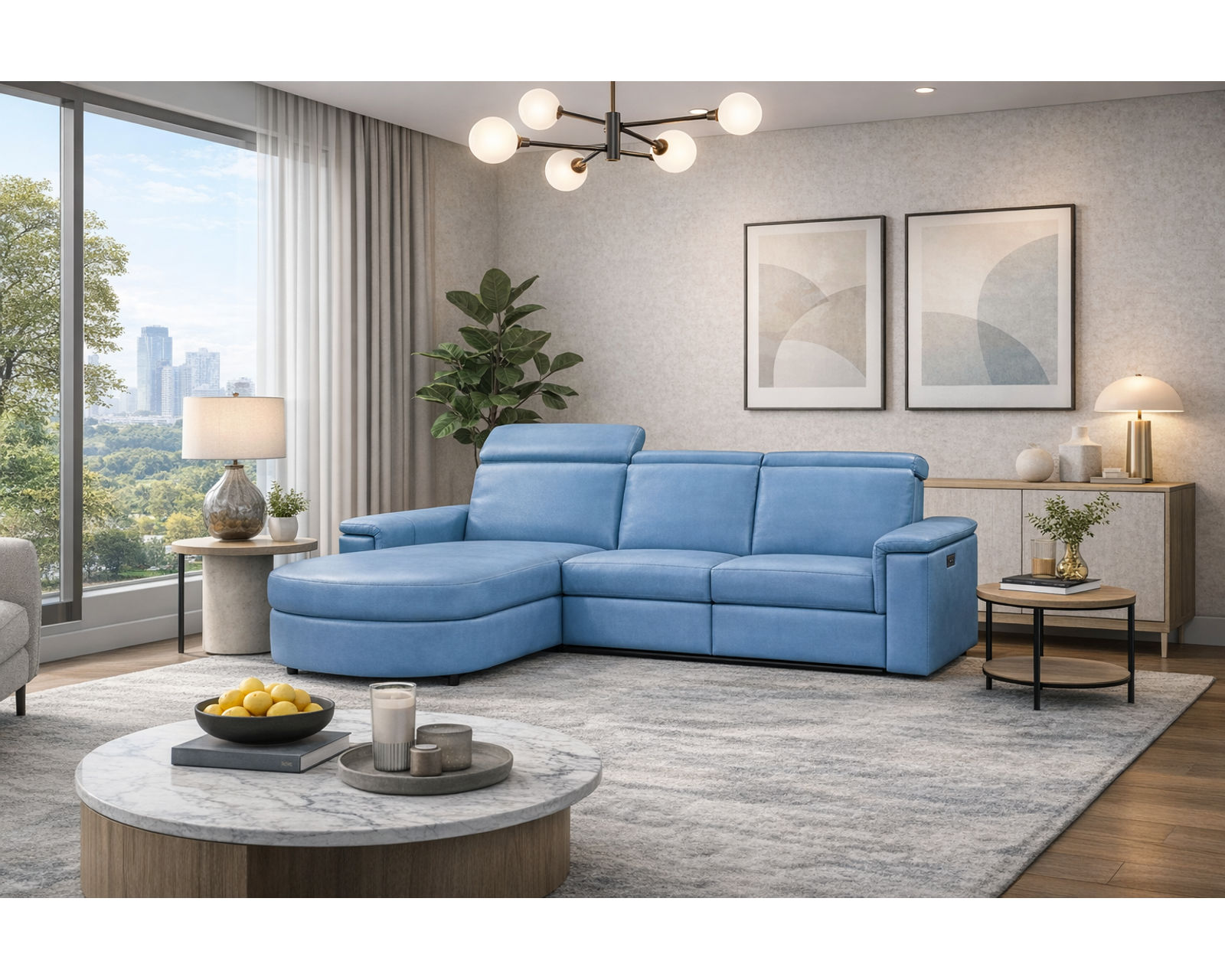 Zoe 3011 Power Headrest Power Reclining Chaise Sectional (standard and wide seat widths) +140 leathers - Your Style, Your Comfort, Your Price Point
