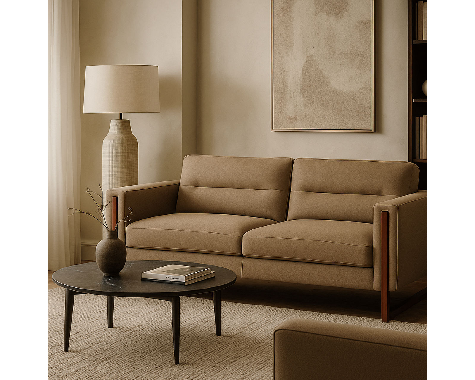 Brookes 77696 Sofa (74" or 84") +50 fabrics - Brookes 84" 2 Seat Sofa
