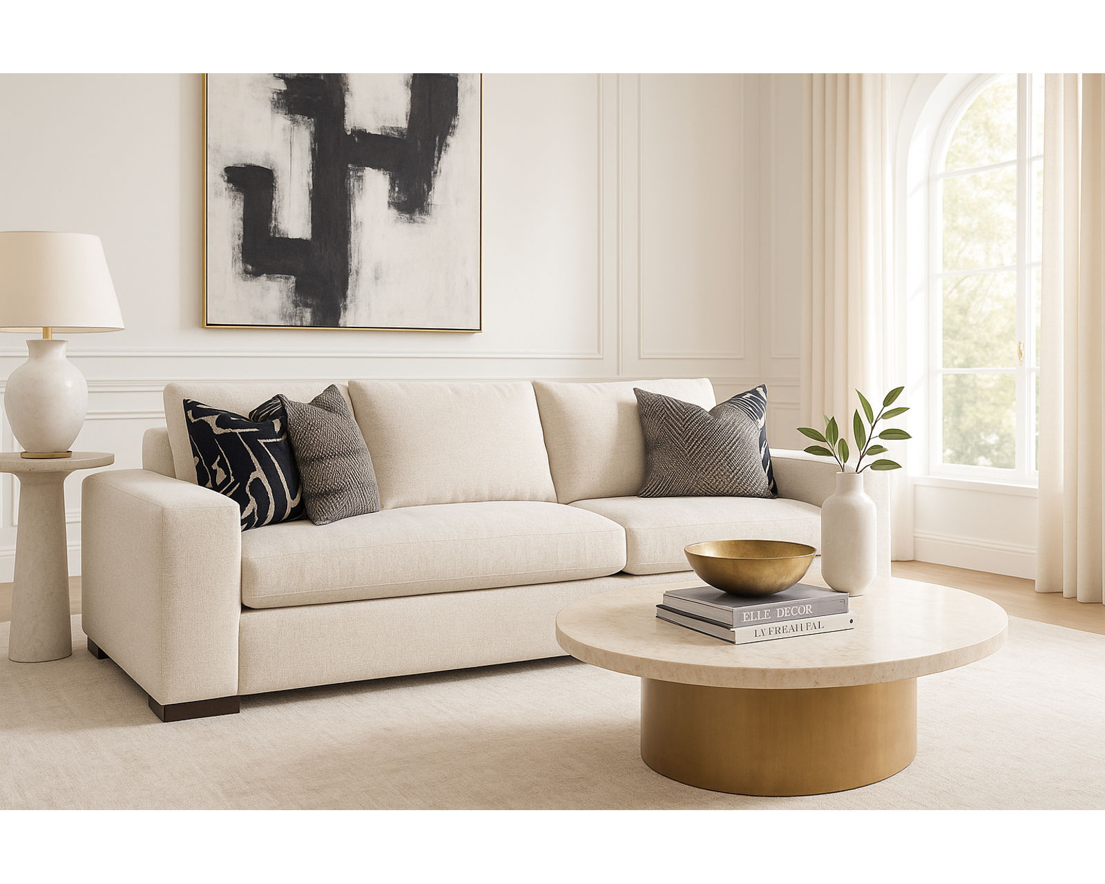 Memphis 99" Sofa  (+69 fabrics) - Memphis 99" Sofa (Three cushion)
