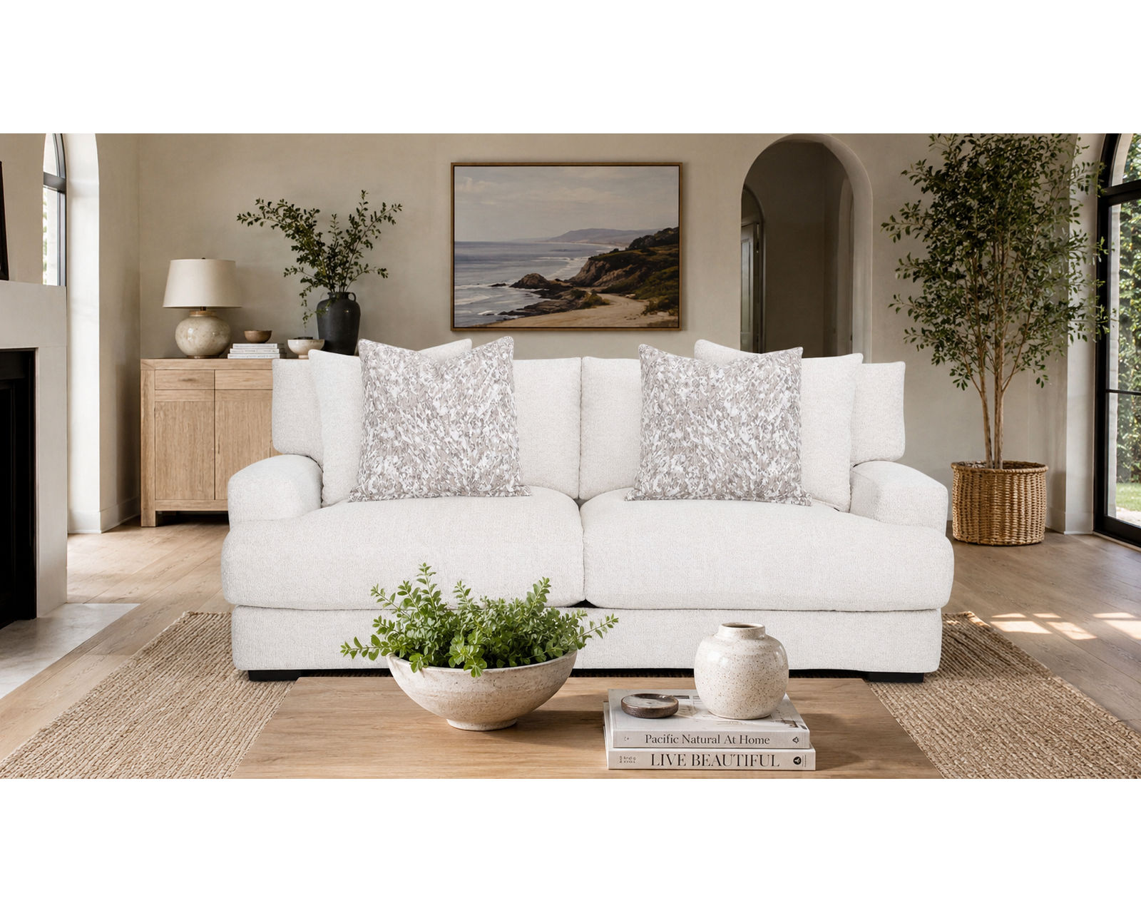 Minka 87" Casual Modern Wide Seat Sofa (Sink-In Comfort. Sophisticated Style) - Luxury Looks. Beautiful Rooms. Surprisingly Affordable.
