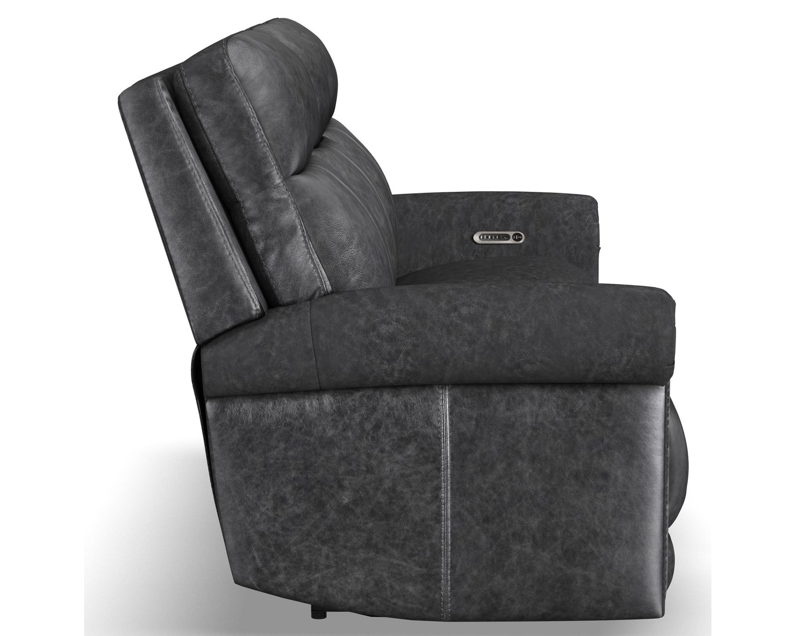 Alexander 1645 Triple Power Reclining Console Loveseat 706-03 (76") 2 colors - in stock - Includes Power Headrest, Power Lumbar, Power Recline with Zero Gravity