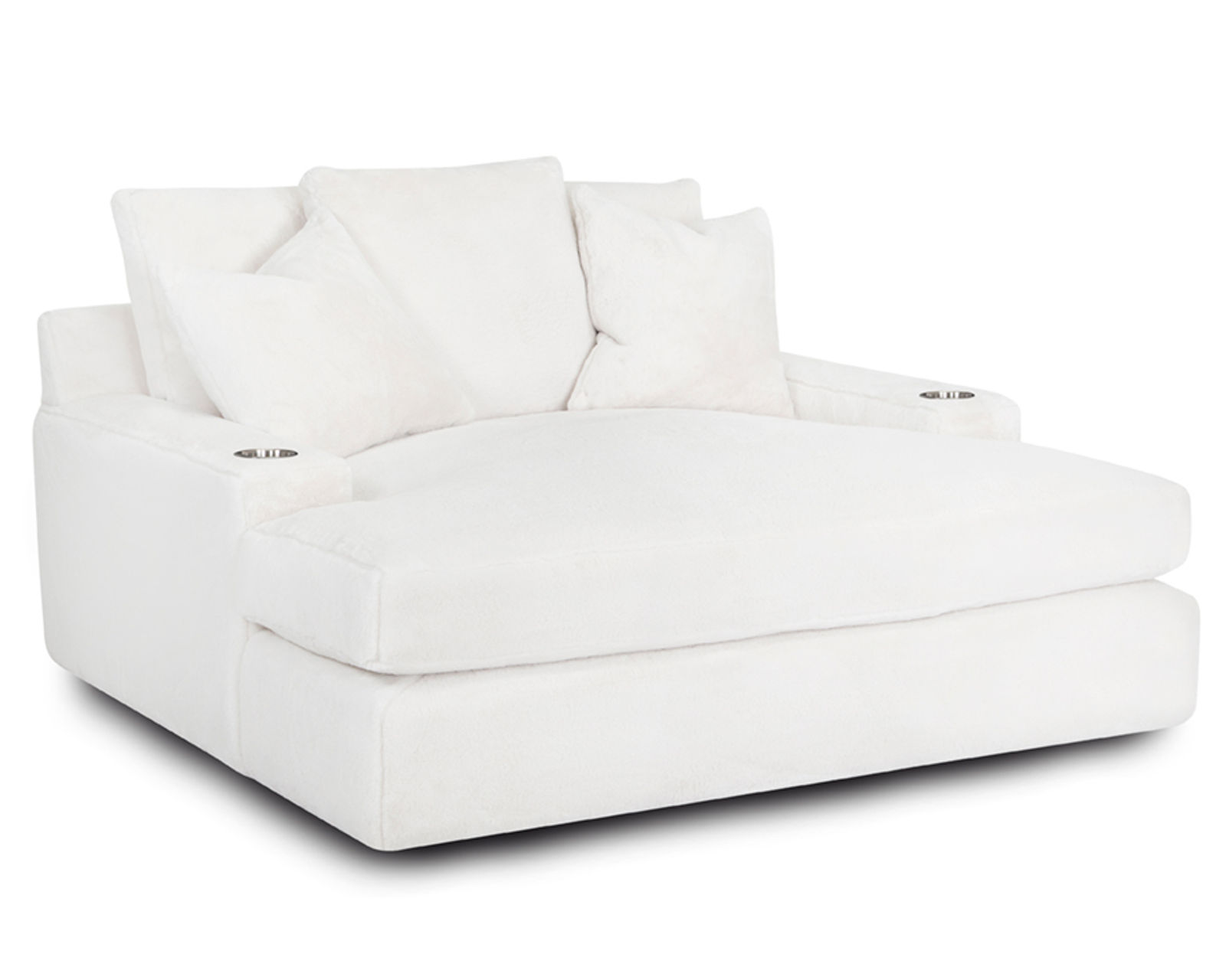 Grand Home Theatre Chaise Lounge w/ Dual CUPHOLDERS and Dual USB Charging Ports	(3 Colors)								 									 - Grand with cupholders