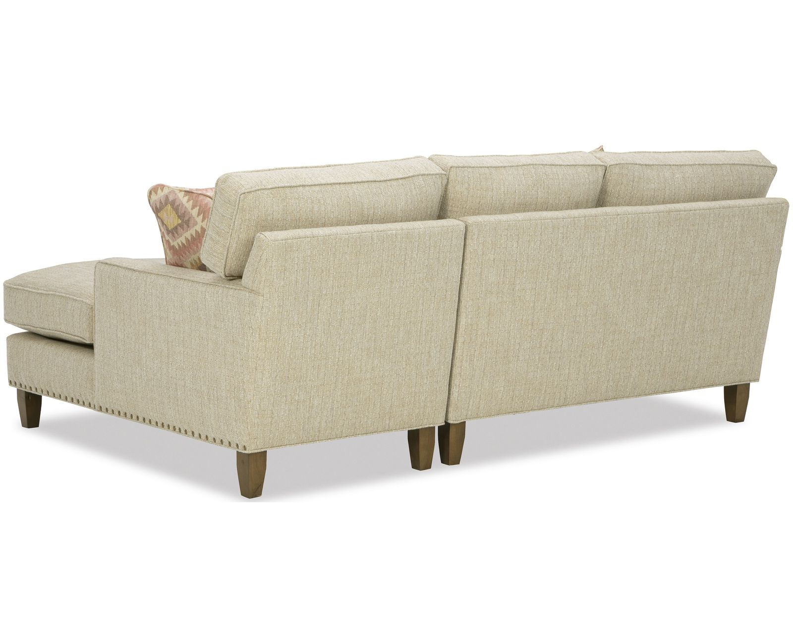 Paula Deen 252 Your Way Sofa Chaise Sectional (+100 High Performance Fabrics) - Layout B: Two Piece Sectional 92" x 65"