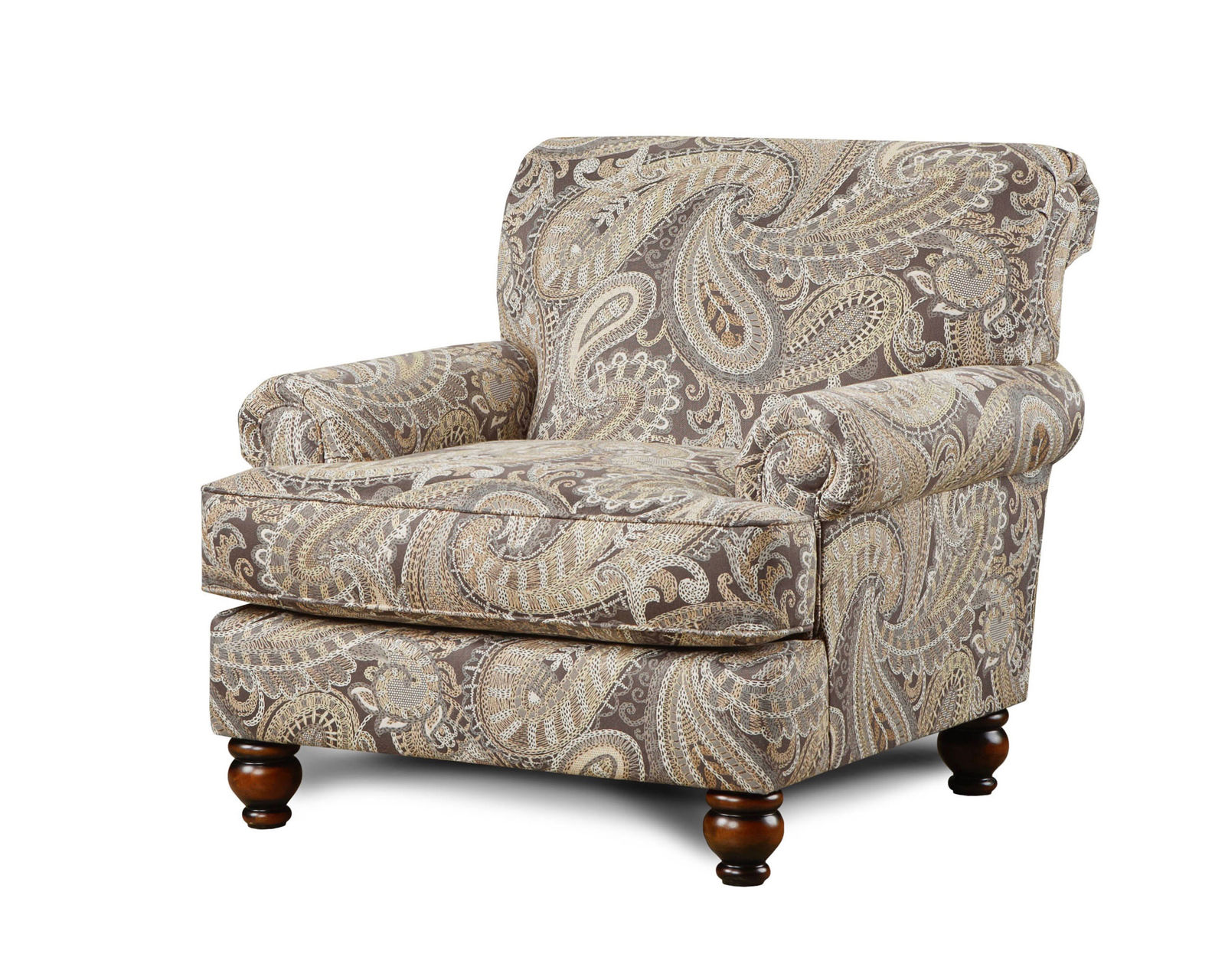 Carys Doe 3 Piece Living Room (Includes sofa - accent chair - cocktail ottoman) - Capernicus Cobblestone Accent Chair