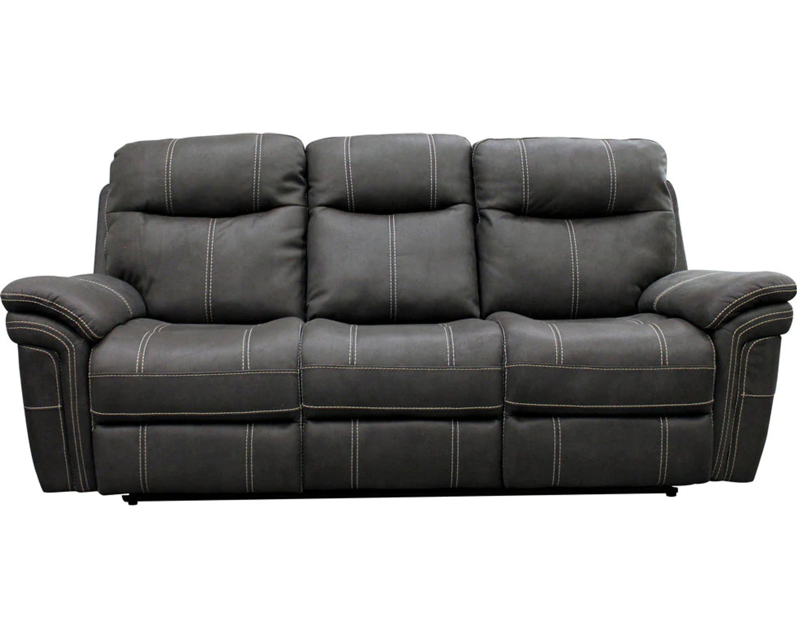Mason 90" Power Headrest Power Reclining Sofa Charcoal (In stock - Fast shipping) - Parker Living Mason Charcoal Power Reclining Sofa