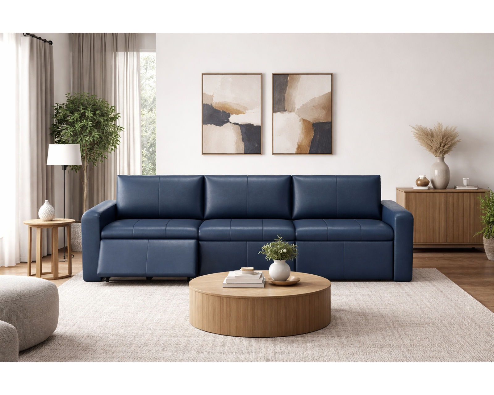 Blanche Reclining or Stationary Sofa — Available in Wide Cushions, 140+ Leather Options, and 79"or 112" Widths - Where Quality Materials Meet Everyday Value