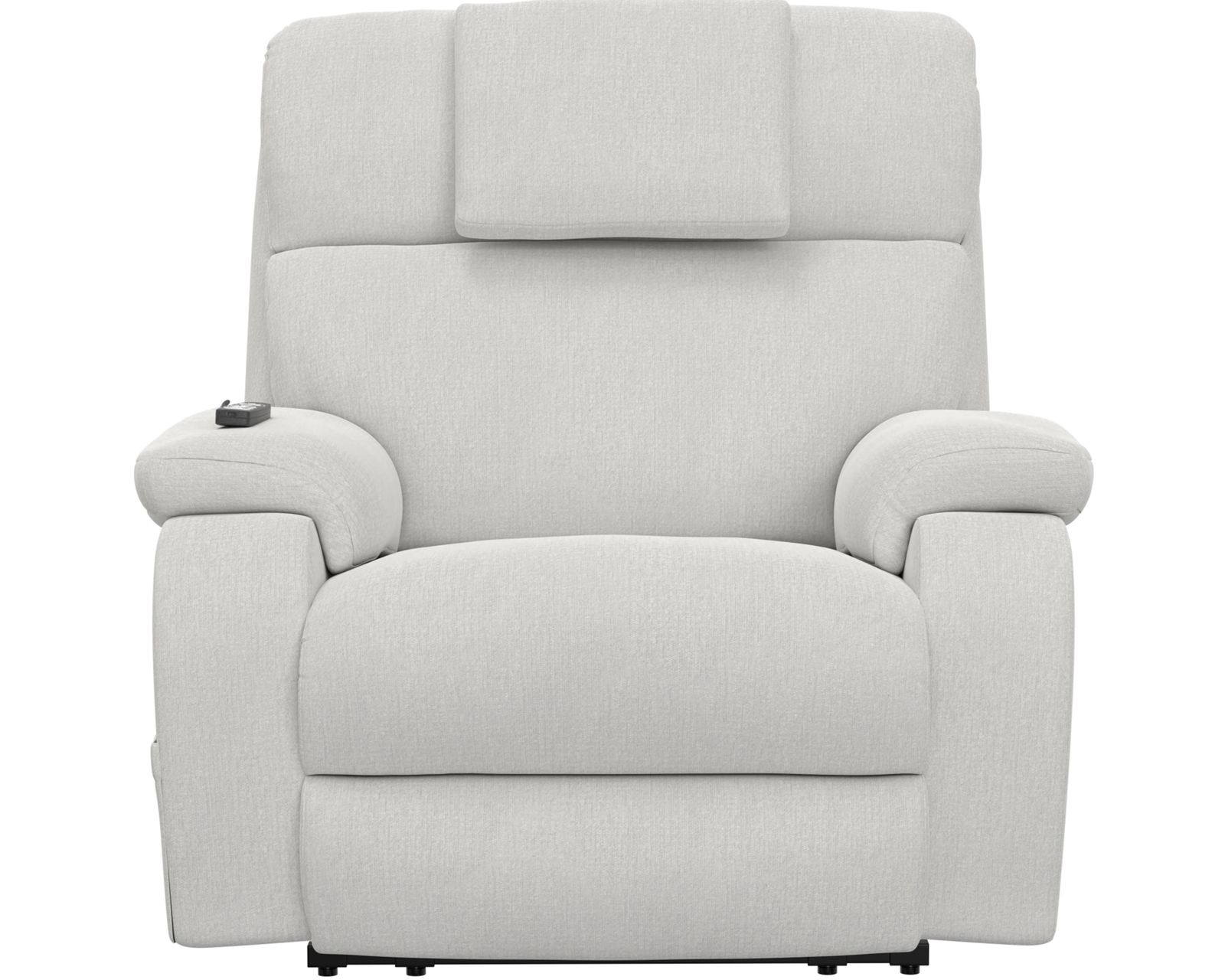 Snoozer Dual Power Lift Power Headrest Lay Flat Recliner with CR3 Heat & Massage + Zero Gravity (3 colors) - Shown in High Performance Fabric Steel