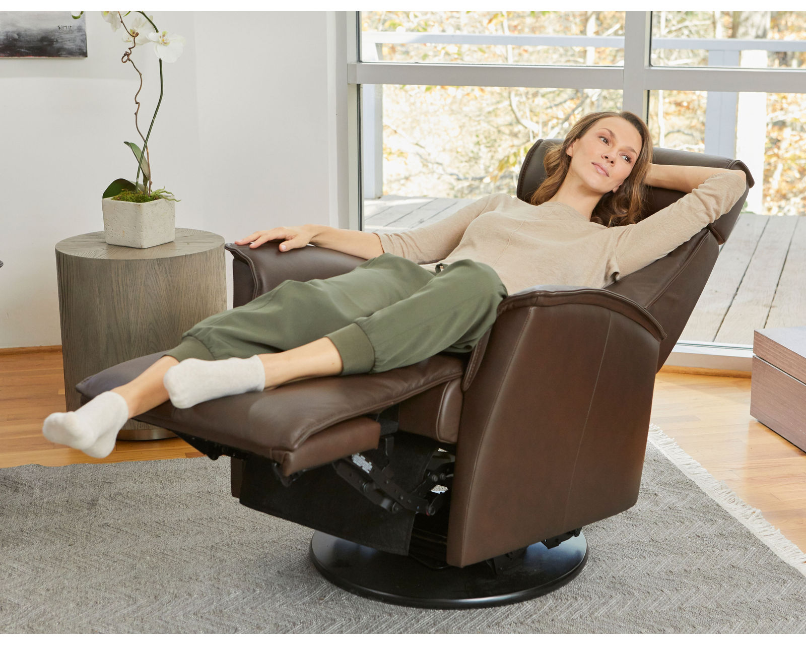 Venice Swivel Glider Recliner (+40 leathers) - Venice Power Swivel Glider Recliner (+40 leathers)