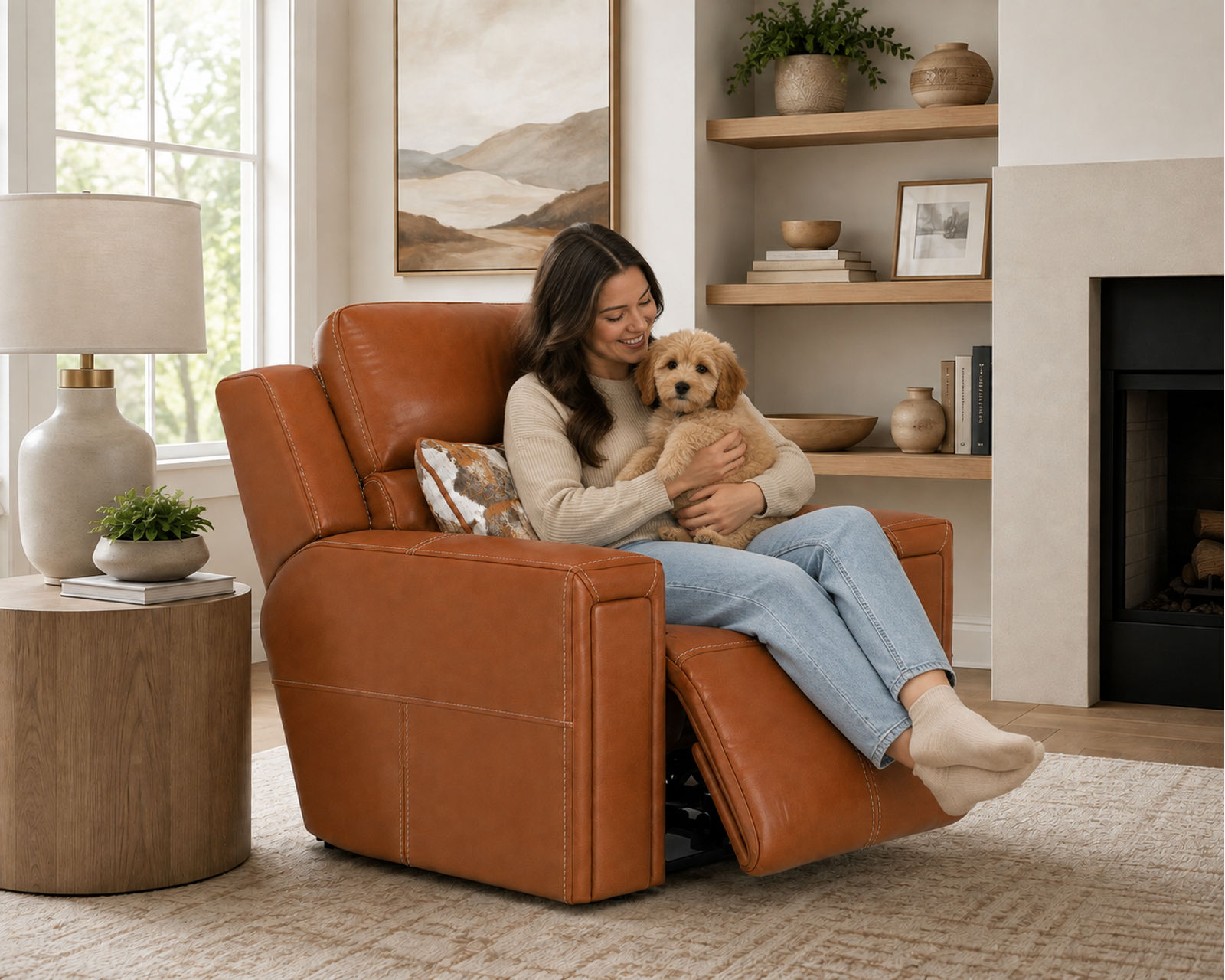 Arezzo 87" Zero Gravity Power Headrest Power Reclining Leather Sofa (2 colors) - Relax Better. Live Better.