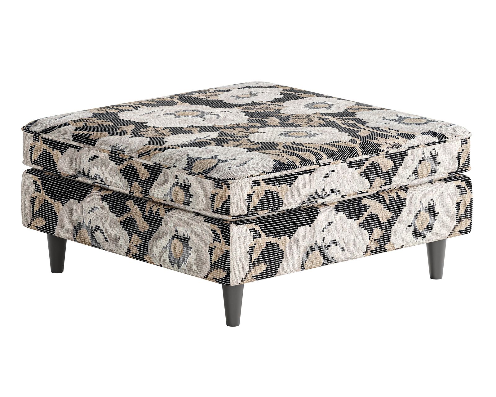 Argo Ash 98" Sofa - 7005-00KP (Includes pillows) - Bloom Carbon 38" Square Cocktail Ottoman - 170