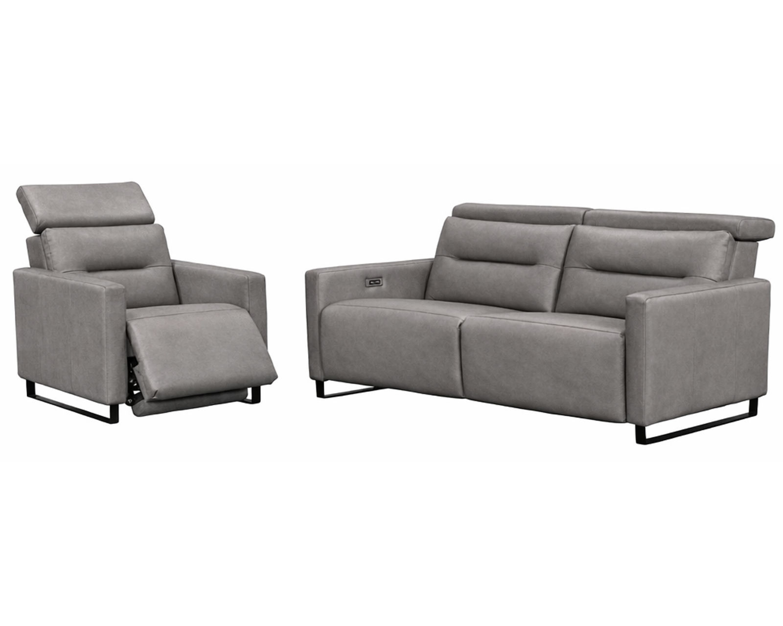 Cleo Dual Power Reclining Sofa — Available in Standard & Wide Cushions, 140+ Leather Options, and 74", 79", or 105" Widths - Comfort You Can Feel. Quality You Can Trust.