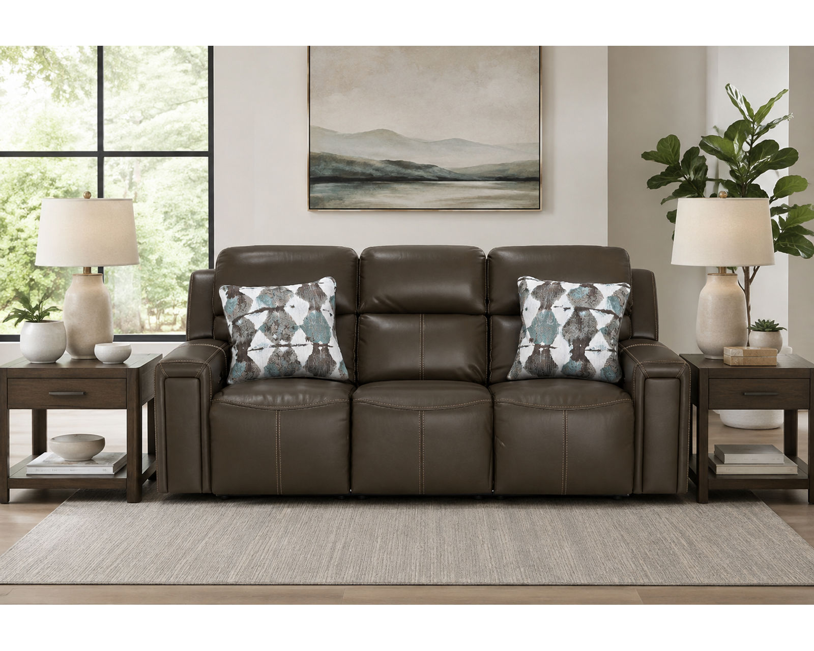 Arezzo 87" Zero Gravity Power Headrest Power Reclining Leather Sofa (Two colors) - From Movie Night to Every Night—Comfort Lives Here.