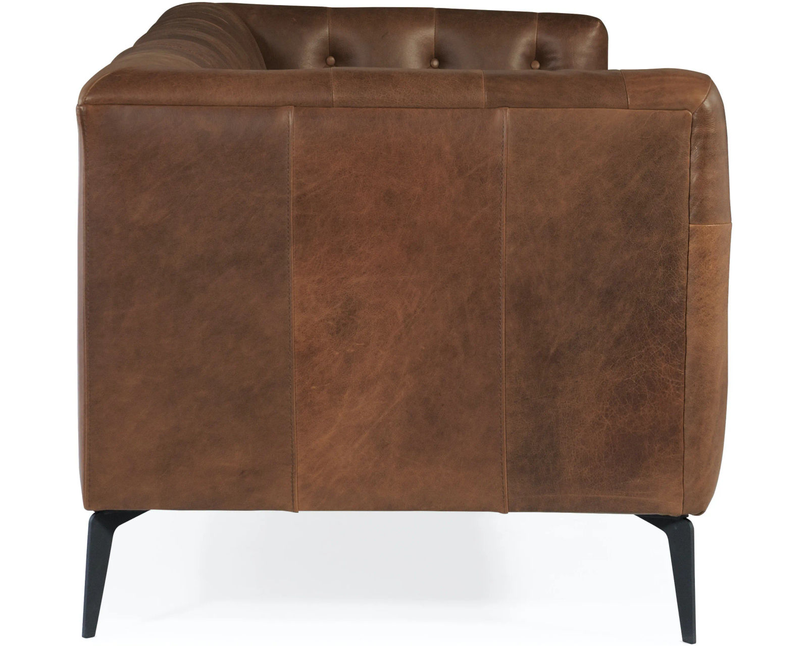 Nicolla Leather Sofa Brown 84" (In stock)