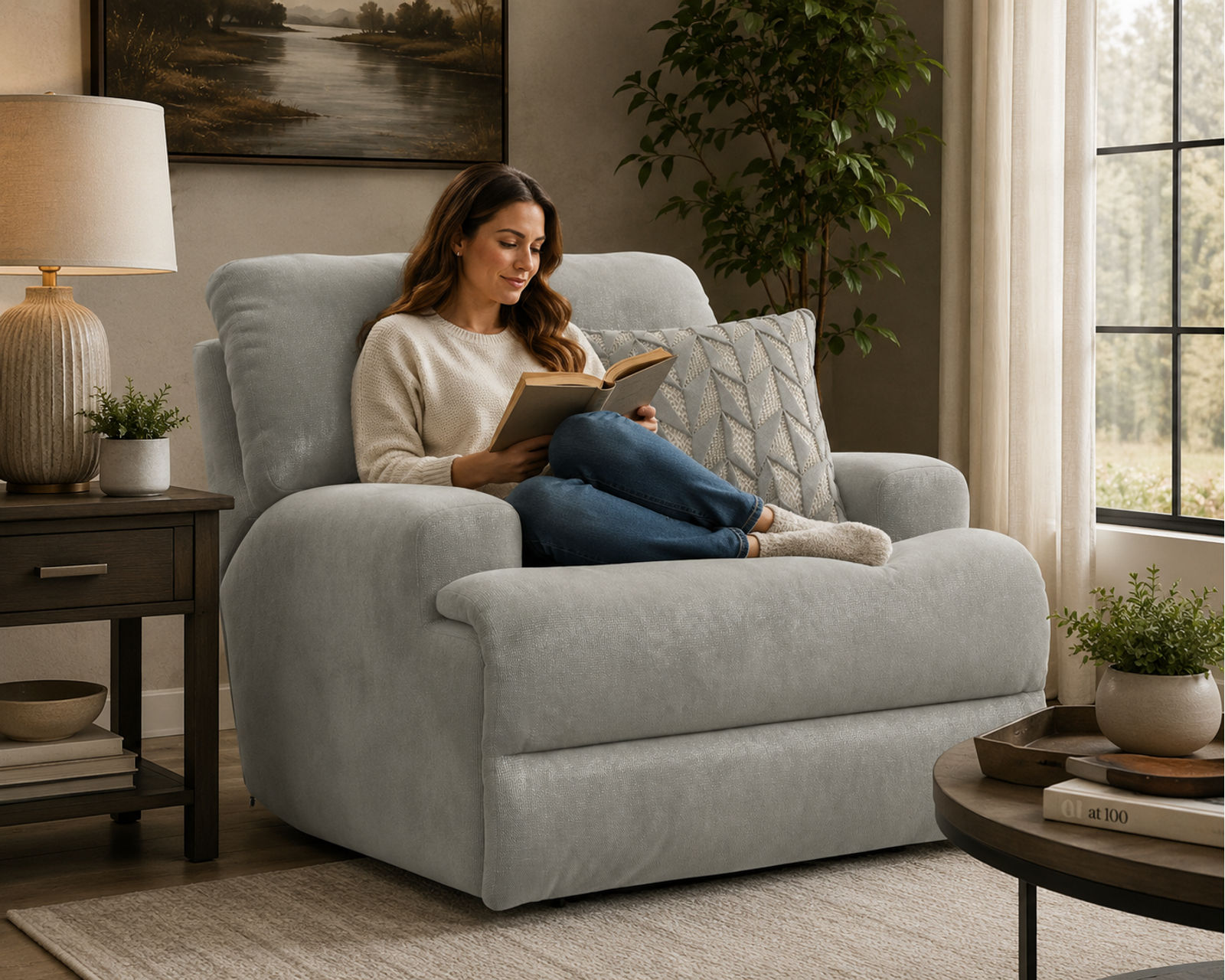 Renaldo 93" Lay Flat Zero Gravity Power Reclining Sofa (includes pillow) - Built for Comfort. Designed to Last.