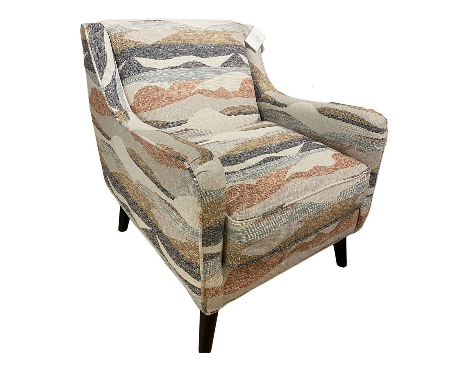 Missionary Salt 90" Sofa (Includes Pillows) - Mountain Ridge Sunset Accent Chair