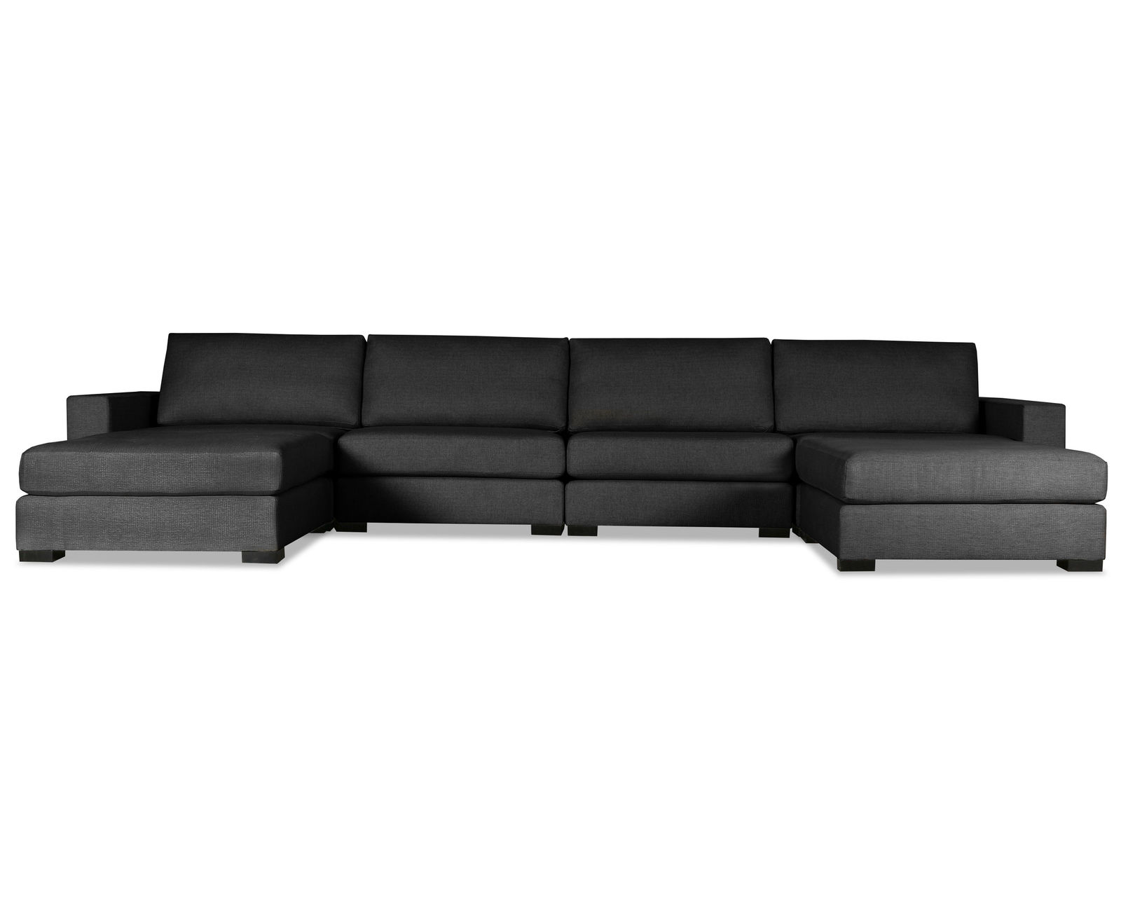 Veranda 6 Pieces Modular Sectional (Choice of Colors) - Veranda 6 Pieces Modular Sectional in Charcoal