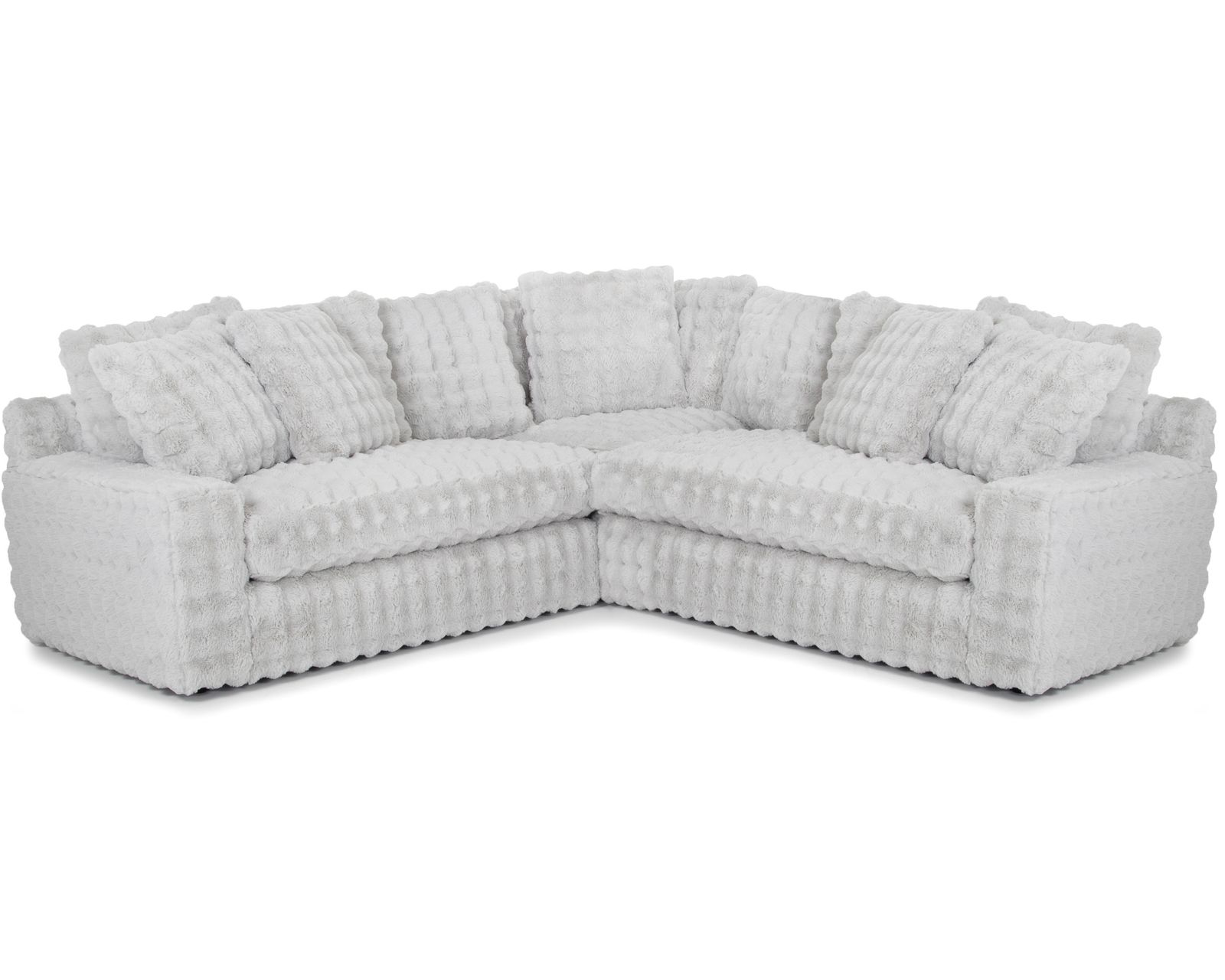 Angel 878 Modular Sectional (A Little Piece of Heaven — Oversized Comfort Made for Serious Lounging) 2 colors - Layout E: Three Piece Sectional 102.5" x 102.5"