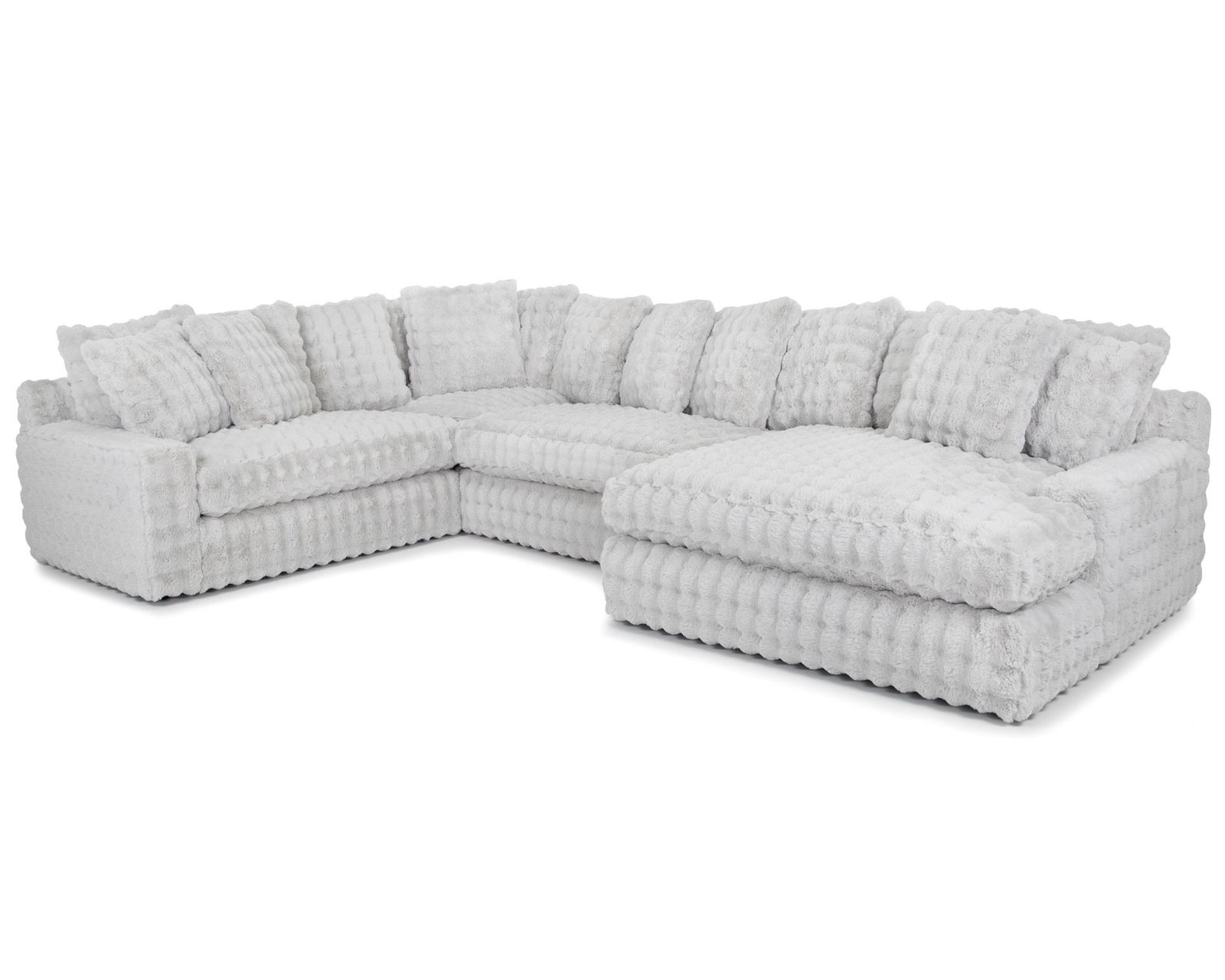 Angel 878 Modular Sectional (A Little Piece of Heaven — Oversized Comfort Made for Serious Lounging) two colors - Layout F: Four Piece Sectional 102.5" x 154" x 64"