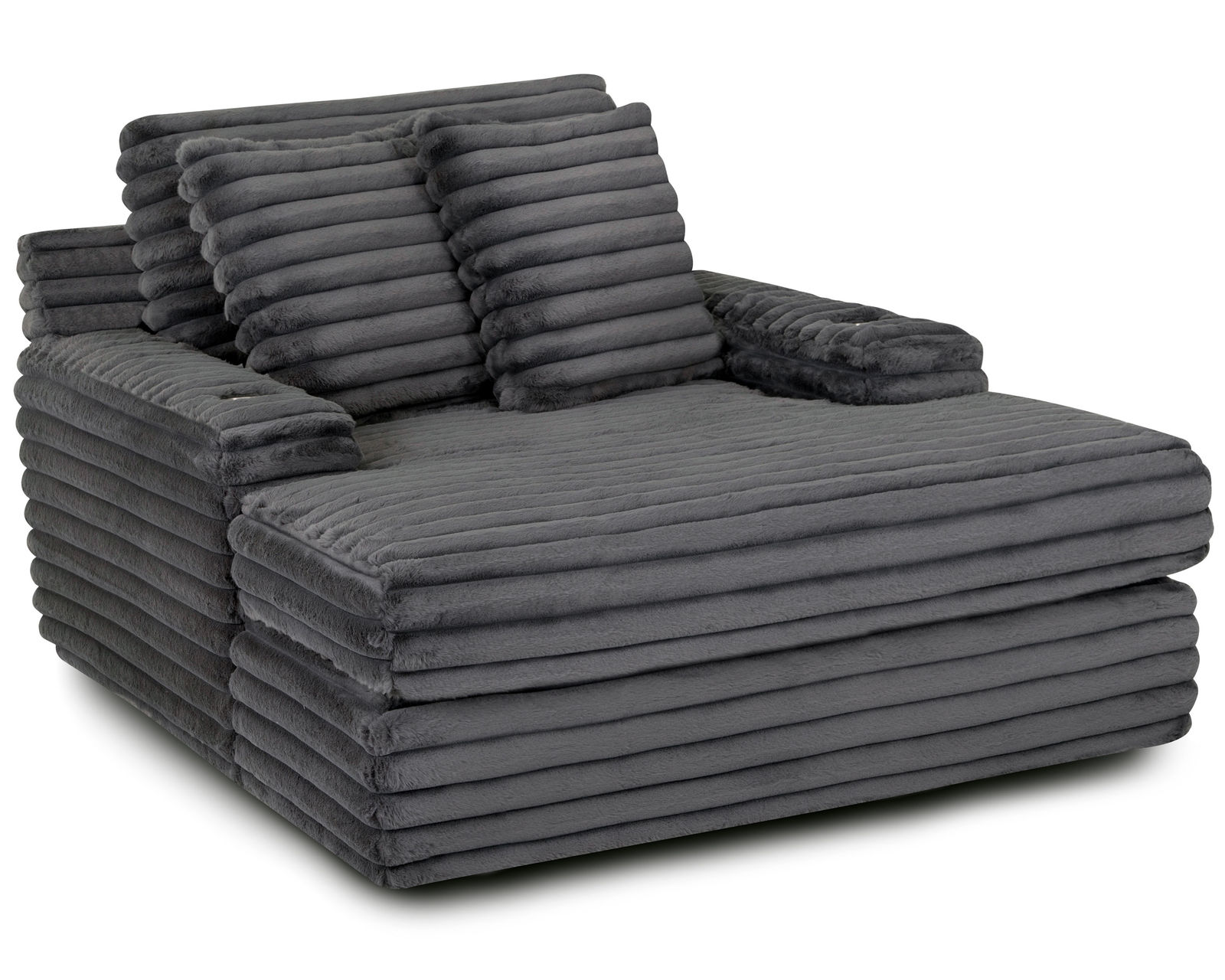Bellini Home Theatre Chaise Lounge w/ Dual CUPHOLDERS and USB Charging Port (3 Colors)	