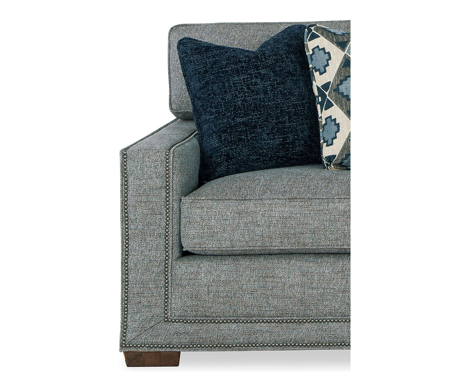 Daniel 90" Stationary Sofa (Performance fabrics) 723250BD - Over 100 High Performance fabrics and four nail head trims available