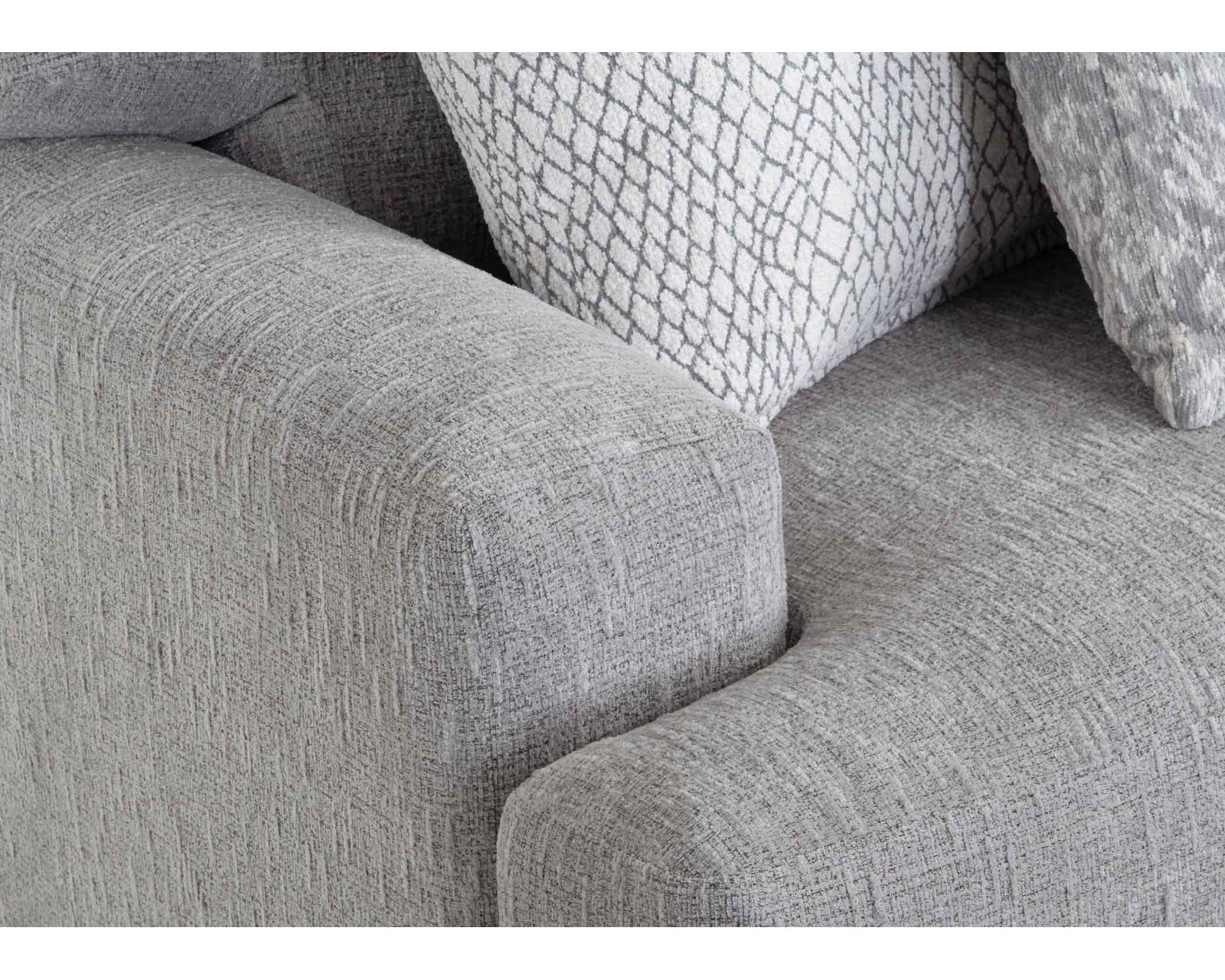 Sterling 99" Sofa with Reversible Chaise (Light, Luxurious Comfort with a Chaise That Goes Either Way) - Seat and Back Cushions are Reversible
