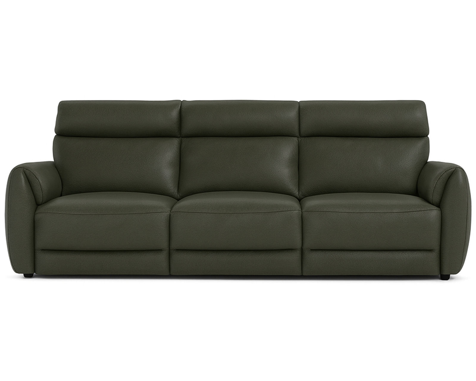 Nuvia C328 Triple Power Reclining Sofa (104") +55 leathers - Layout A: Nuvia 103" Reclining Sofa