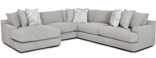 Layout J: Three Piece Sectional 64" x 132.5" x 132.5"