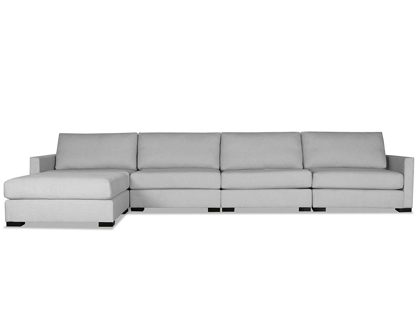 Chester 5 Pieces Modular Sectional w/ Chaise Left or Right (3 Colors Available) - Chester 5 Pieces Modular Sectional w/ Chaise Left or Right in Grey